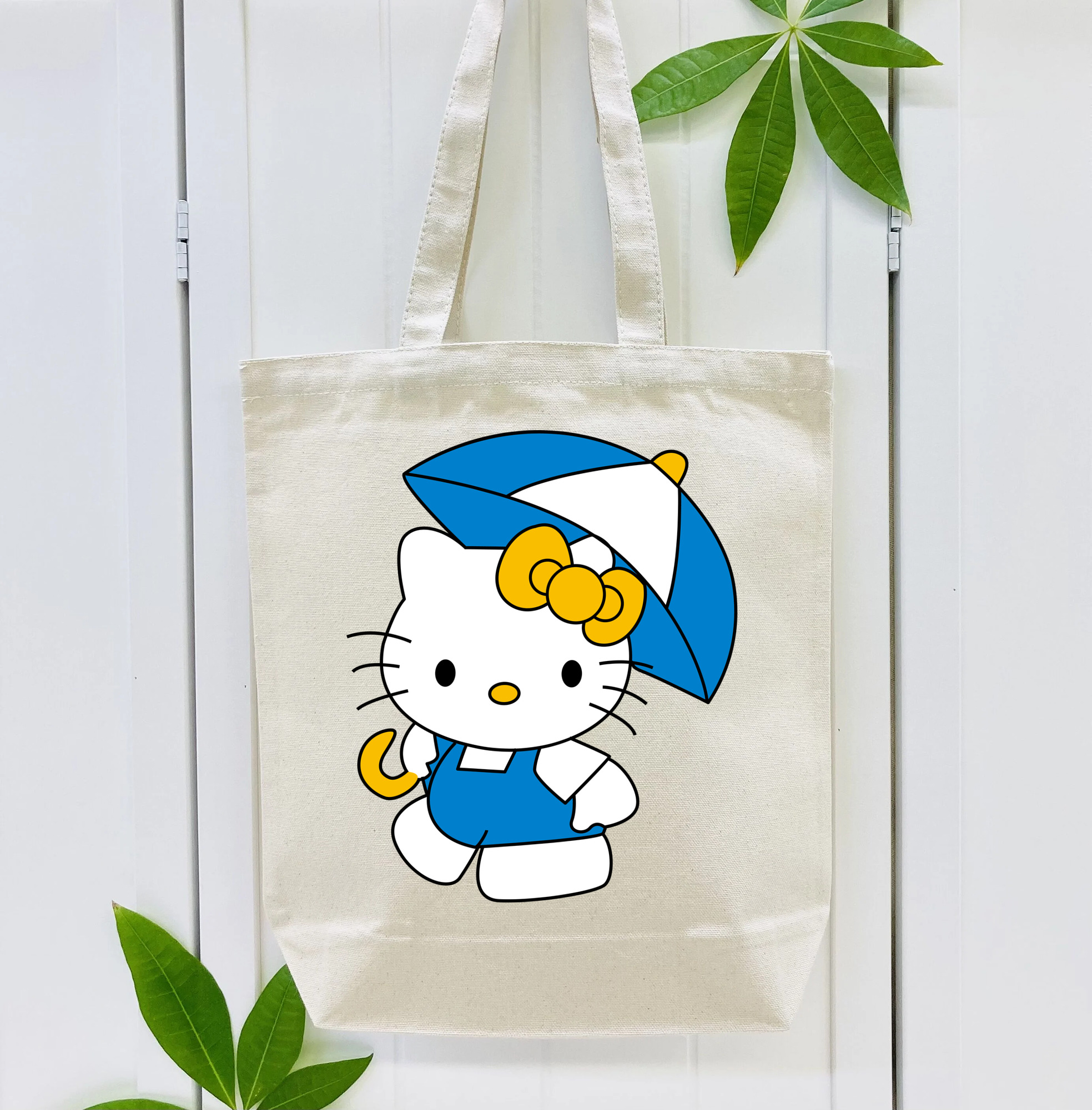 Hello Kitty ハローキティ 縦型キャンバス生地手提げバッグ　トートバッグ