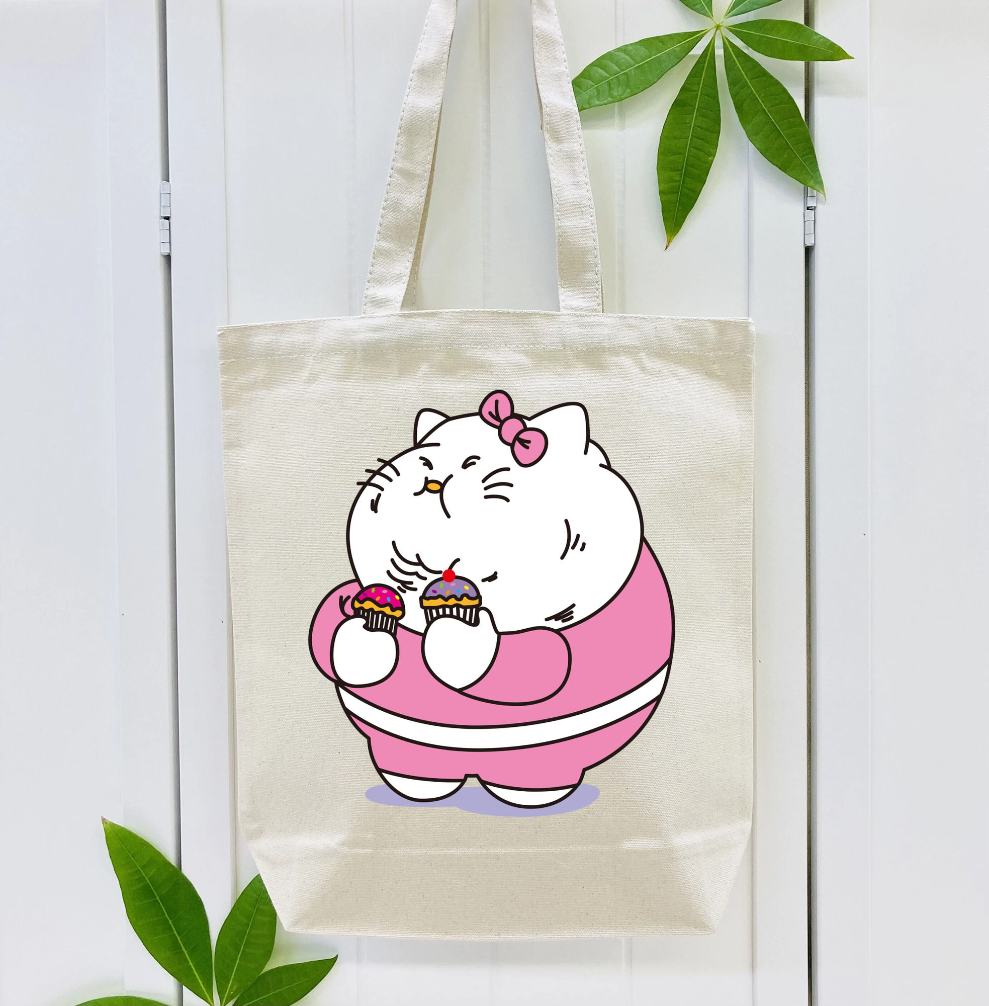 Hello Kitty ハローキティ 縦型キャンバス生地手提げバッグ　トートバッグ