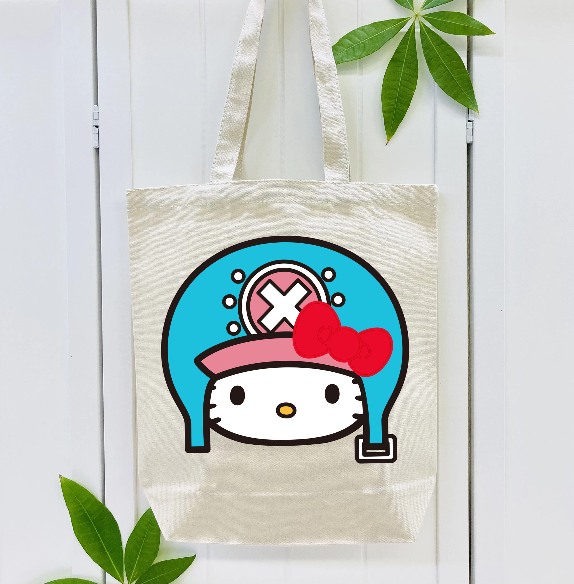 Hello Kitty ハローキティ 縦型キャンバス生地手提げバッグ　トートバッグ