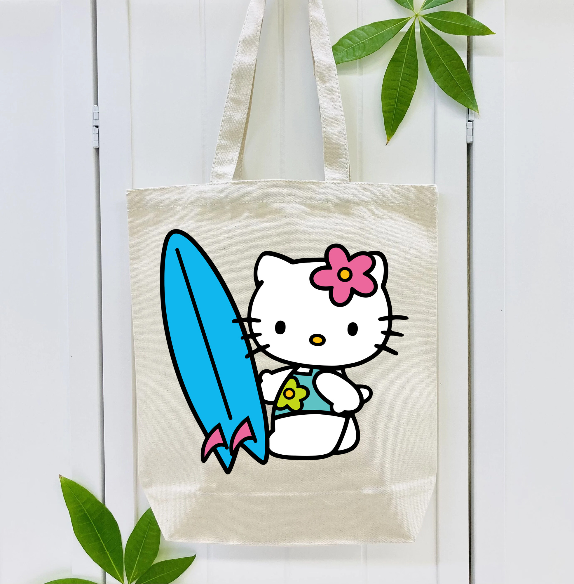 Hello Kitty ハローキティ 縦型キャンバス生地手提げバッグ　トートバッグ