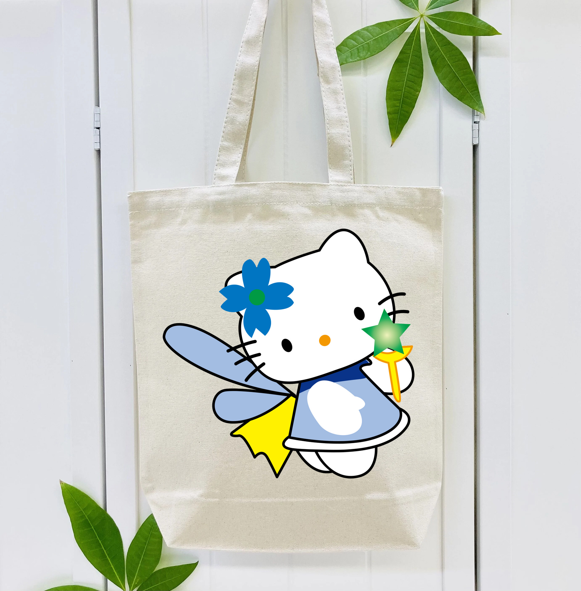 Hello Kitty ハローキティ 縦型キャンバス生地手提げバッグ　トートバッグ