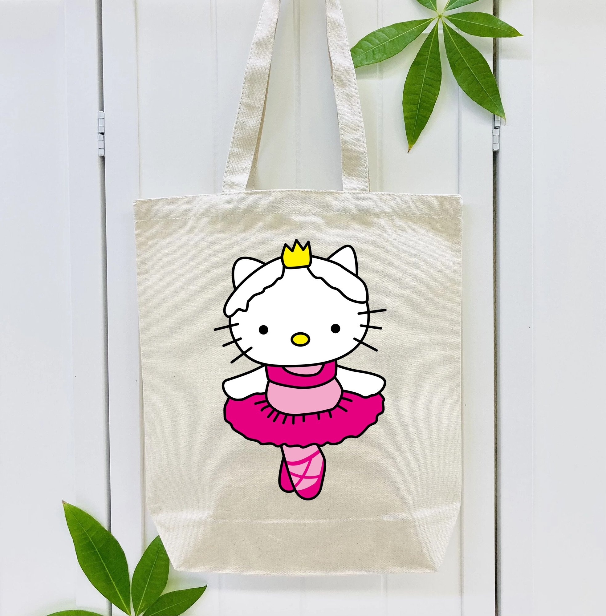 Hello Kitty ハローキティ 縦型キャンバス生地手提げバッグ　トートバッグ