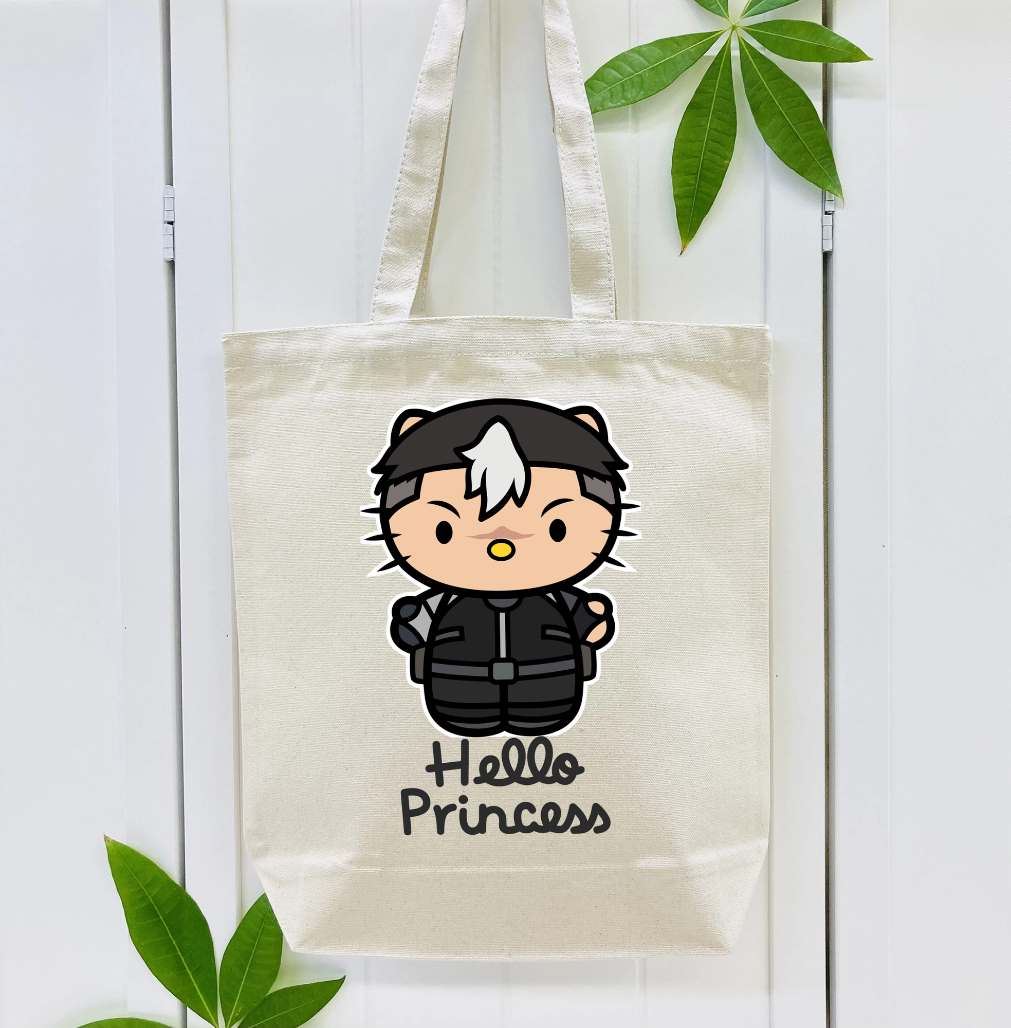 Hello Kitty ハローキティ 縦型キャンバス生地手提げバッグ　トートバッグ