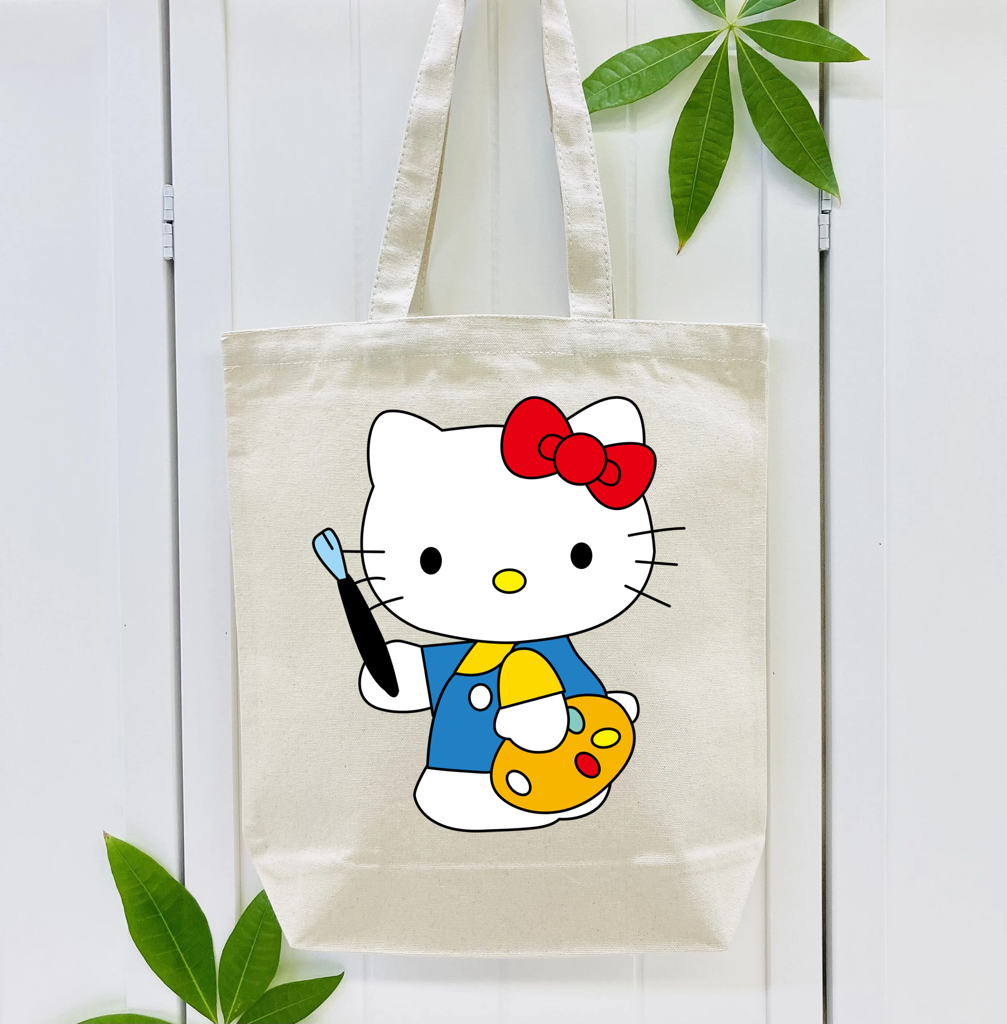 Hello Kitty ハローキティ 縦型キャンバス生地手提げバッグ　トートバッグ