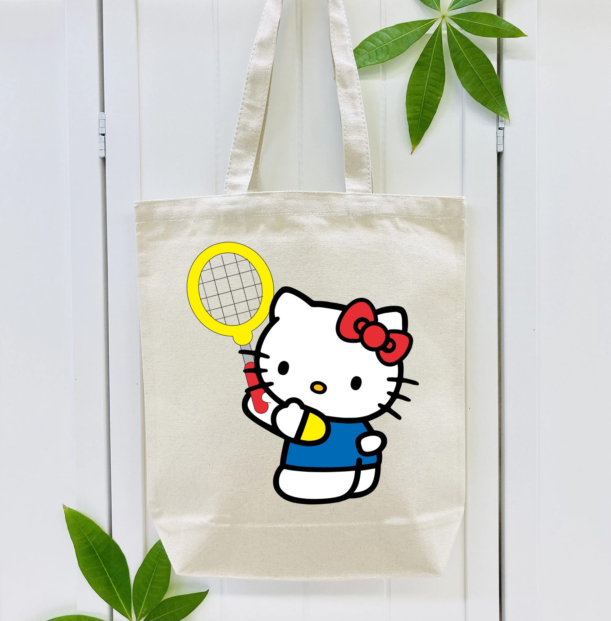Hello Kitty ハローキティ 縦型キャンバス生地手提げバッグ　トートバッグ