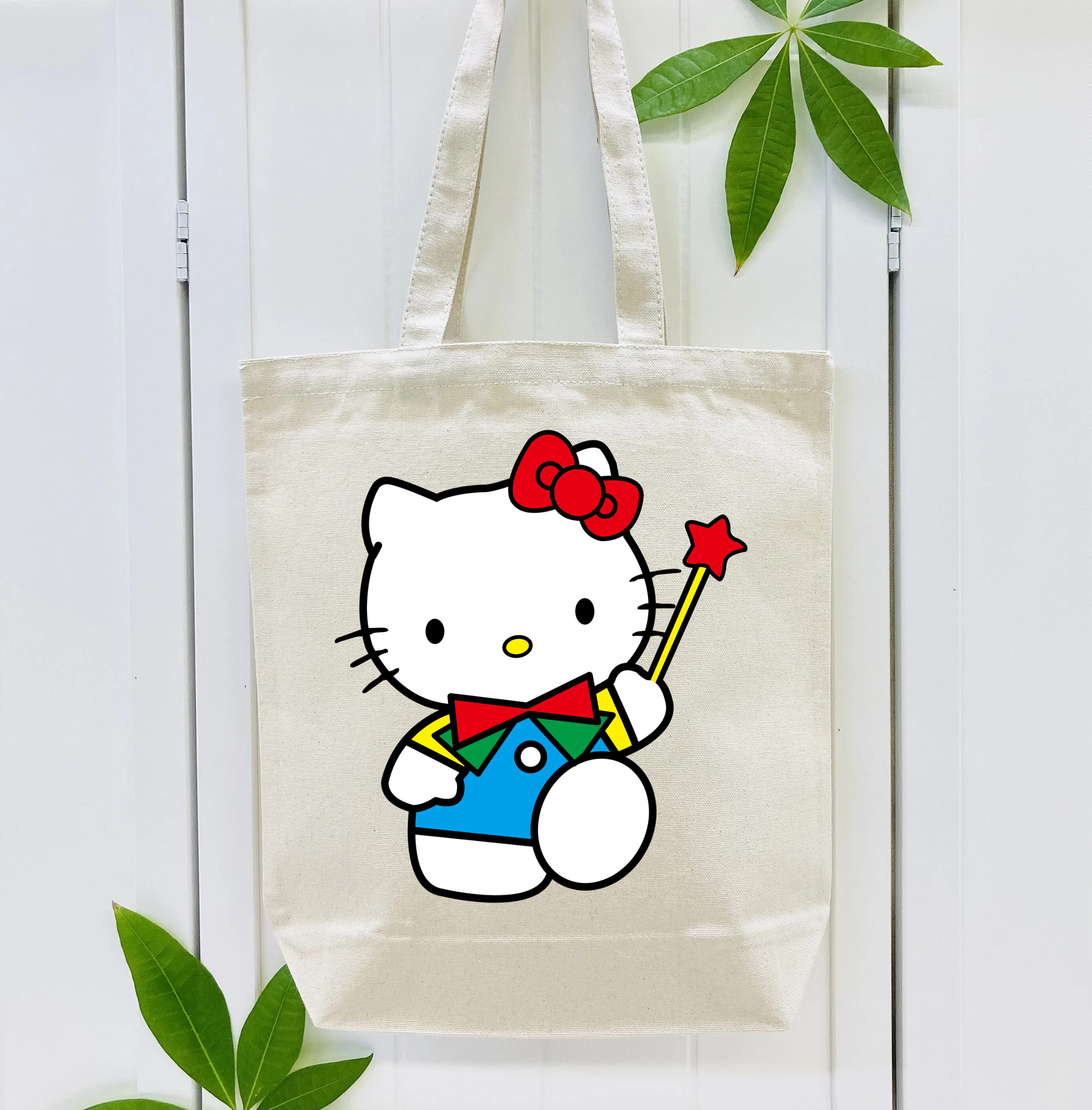 Hello Kitty ハローキティ 縦型キャンバス生地手提げバッグ　トートバッグ