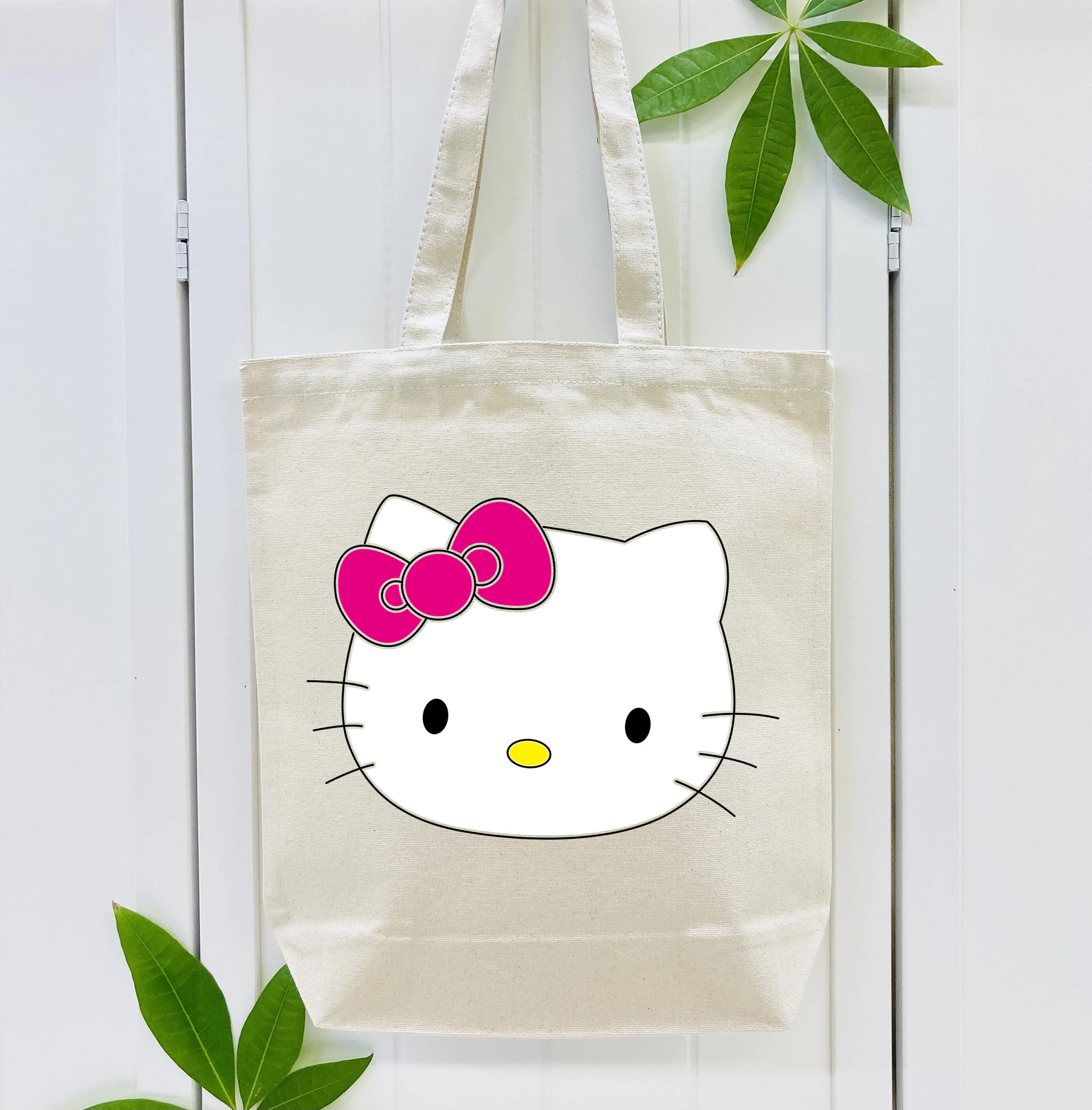 Hello Kitty ハローキティ 縦型キャンバス生地手提げバッグ　トートバッグ