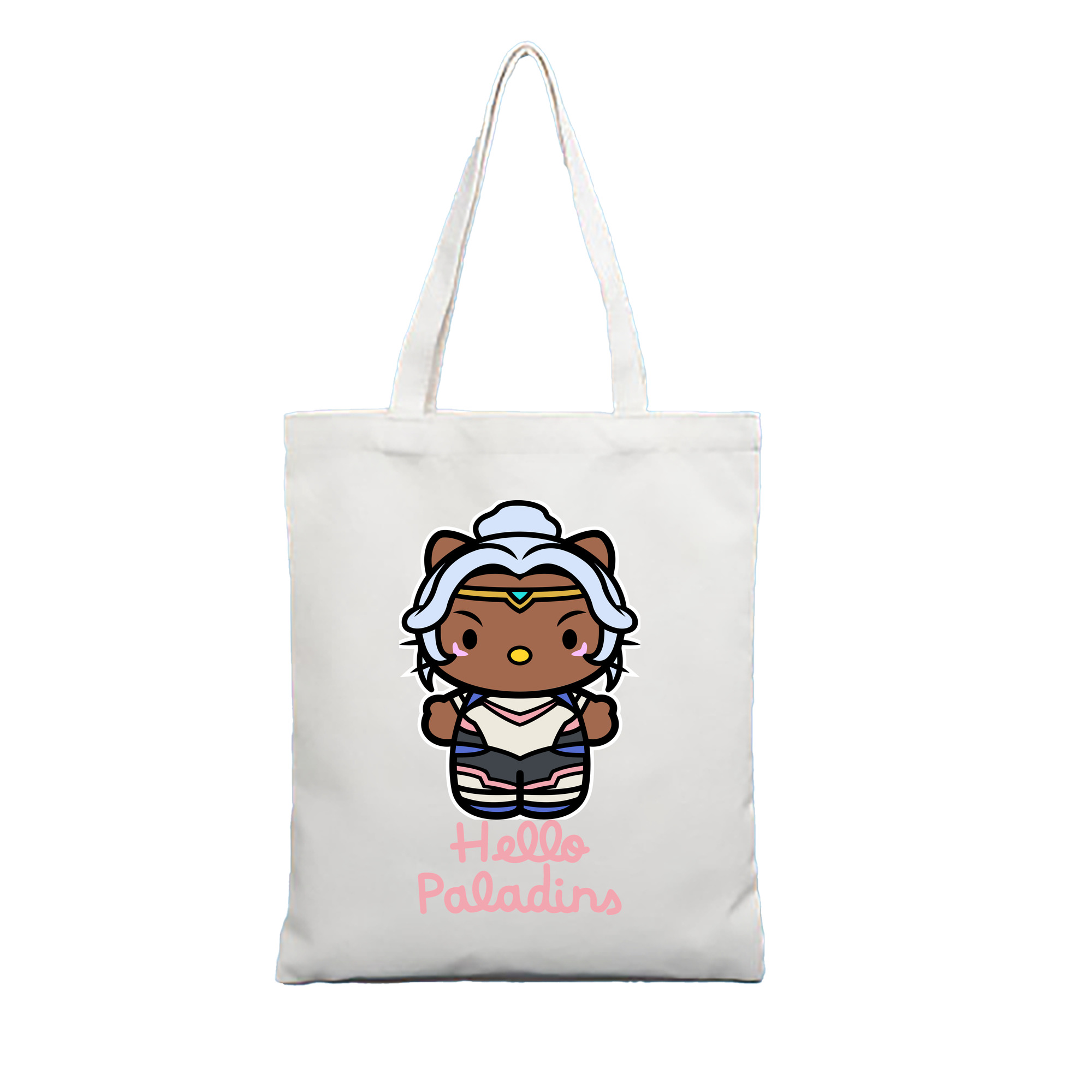 （画像用） Hello Kitty ハローキティ 縦型キャンバス生地手提げバッグ　トートバッグ