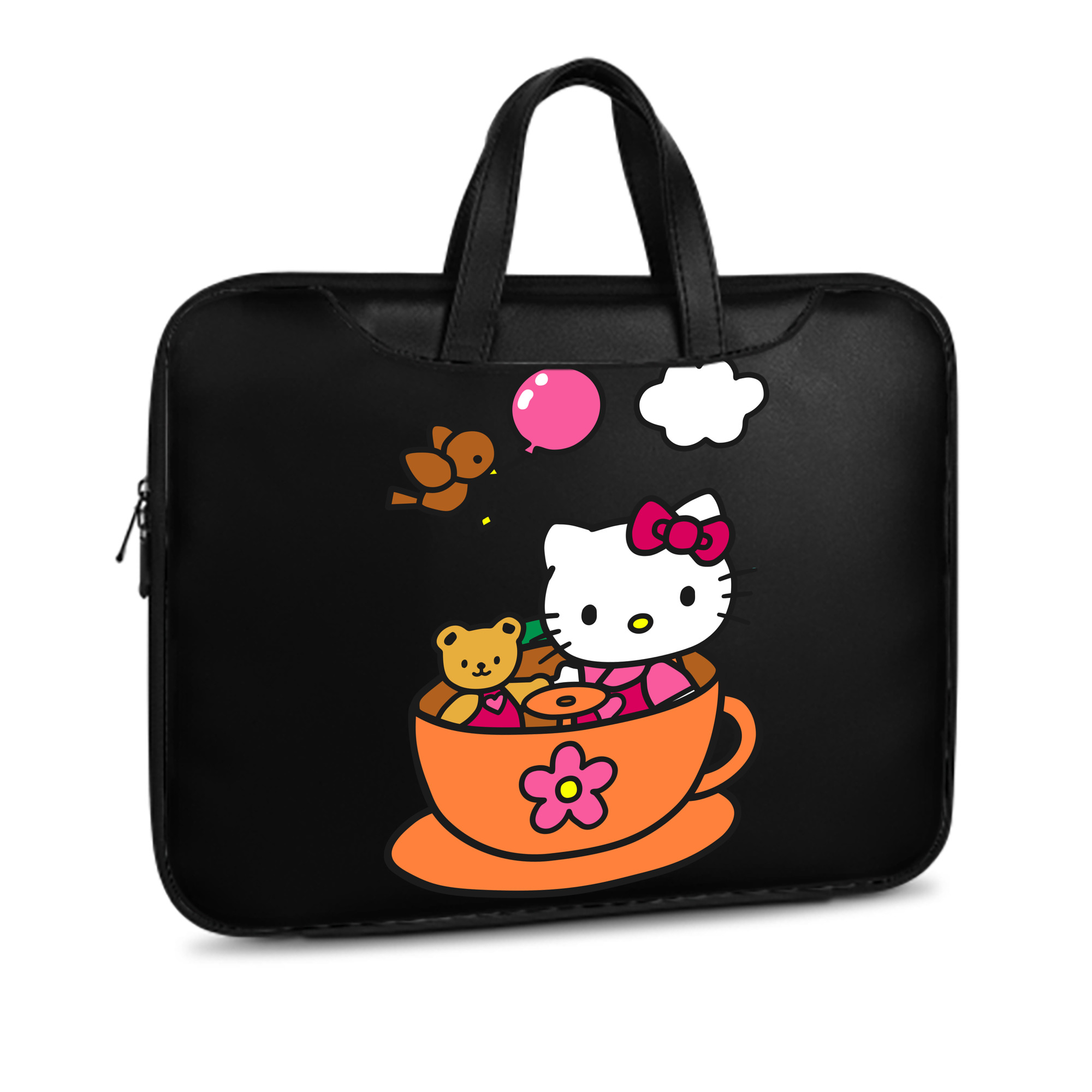 （画像用） Hello Kitty ハローキティ レザーラップトップバッグ　ノートパソコンケース
