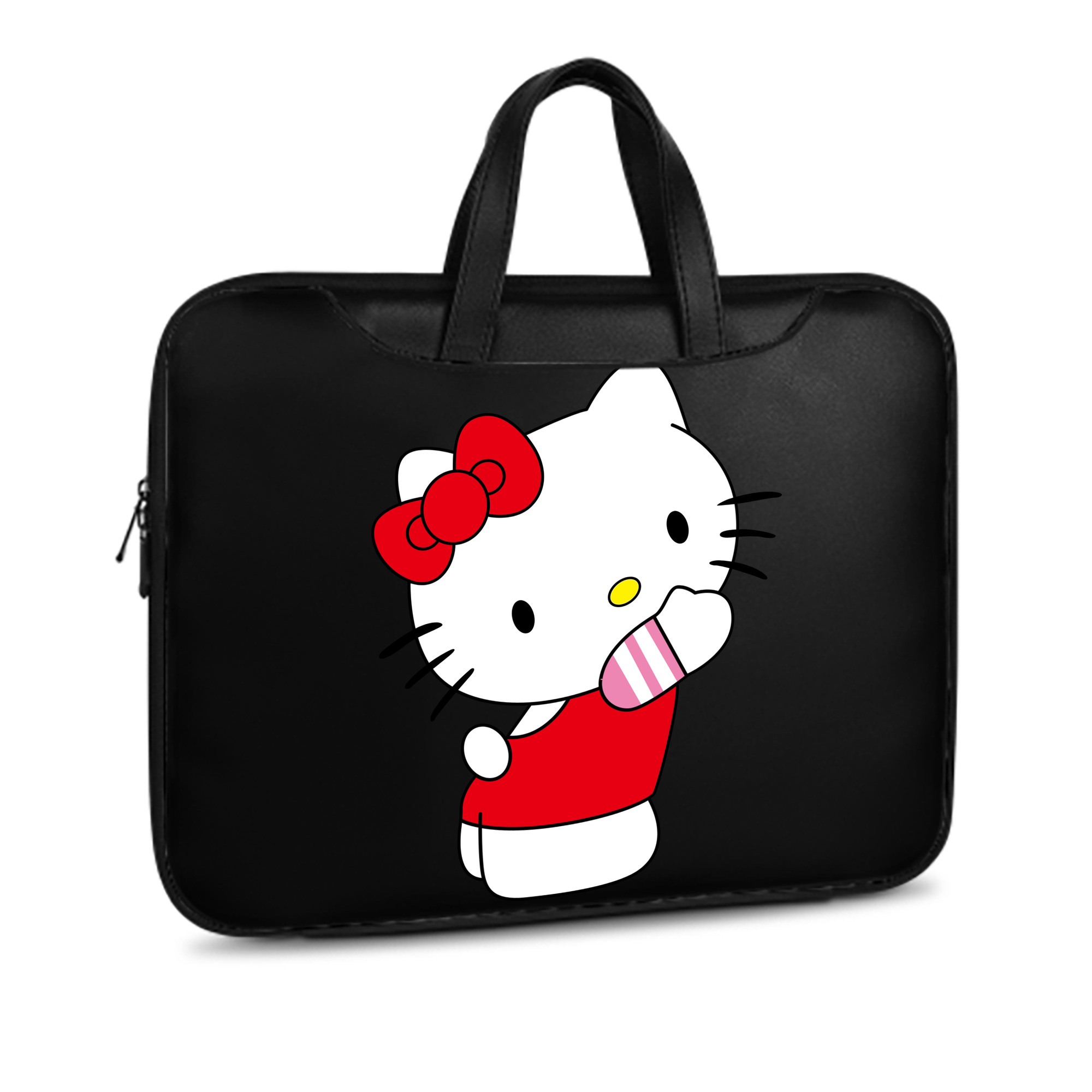 （画像用） Hello Kitty ハローキティ レザーラップトップバッグ　ノートパソコンケース