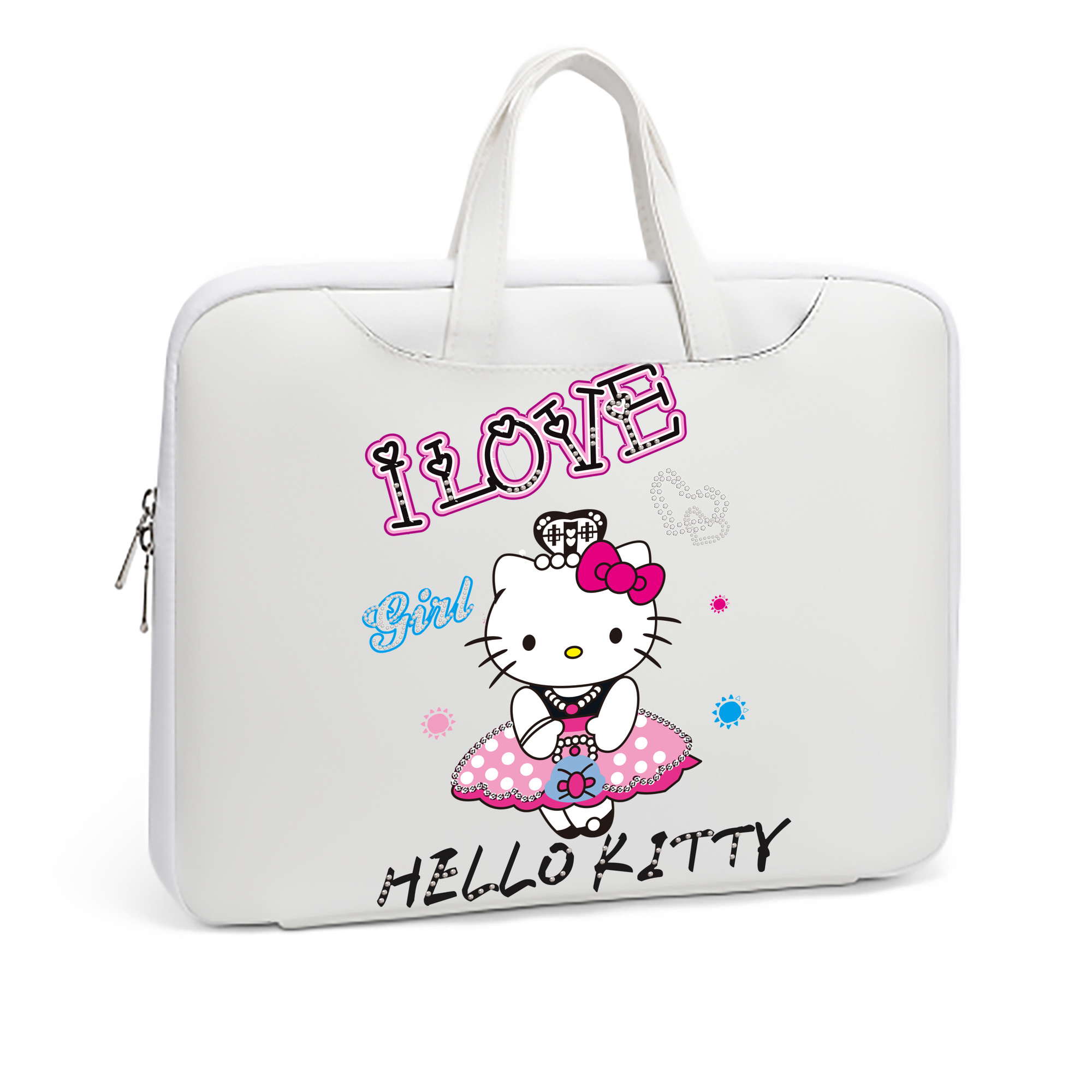 （画像用） Hello Kitty ハローキティ レザーラップトップバッグ　ノートパソコンケース