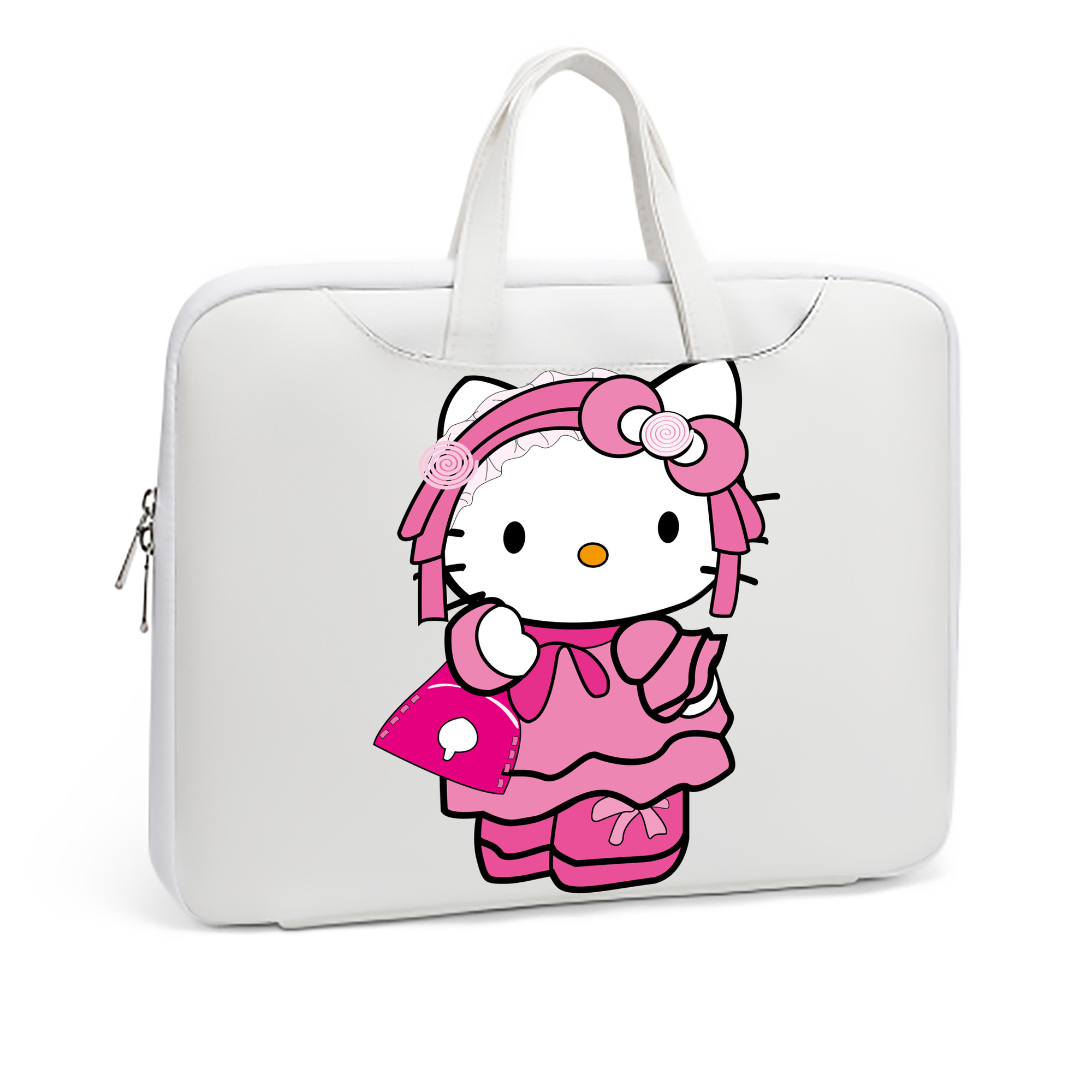（画像用） Hello Kitty ハローキティ レザーラップトップバッグ　ノートパソコンケース
