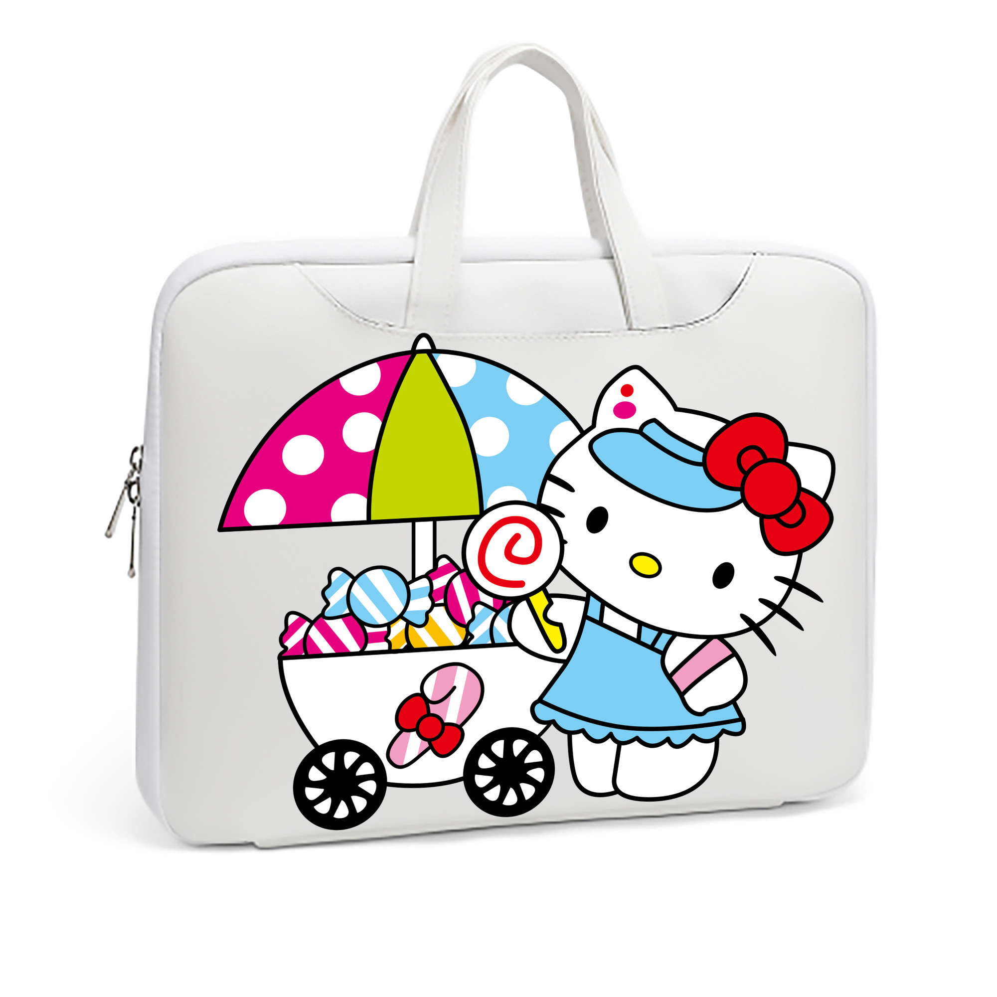 （画像用） Hello Kitty ハローキティ レザーラップトップバッグ　ノートパソコンケース
