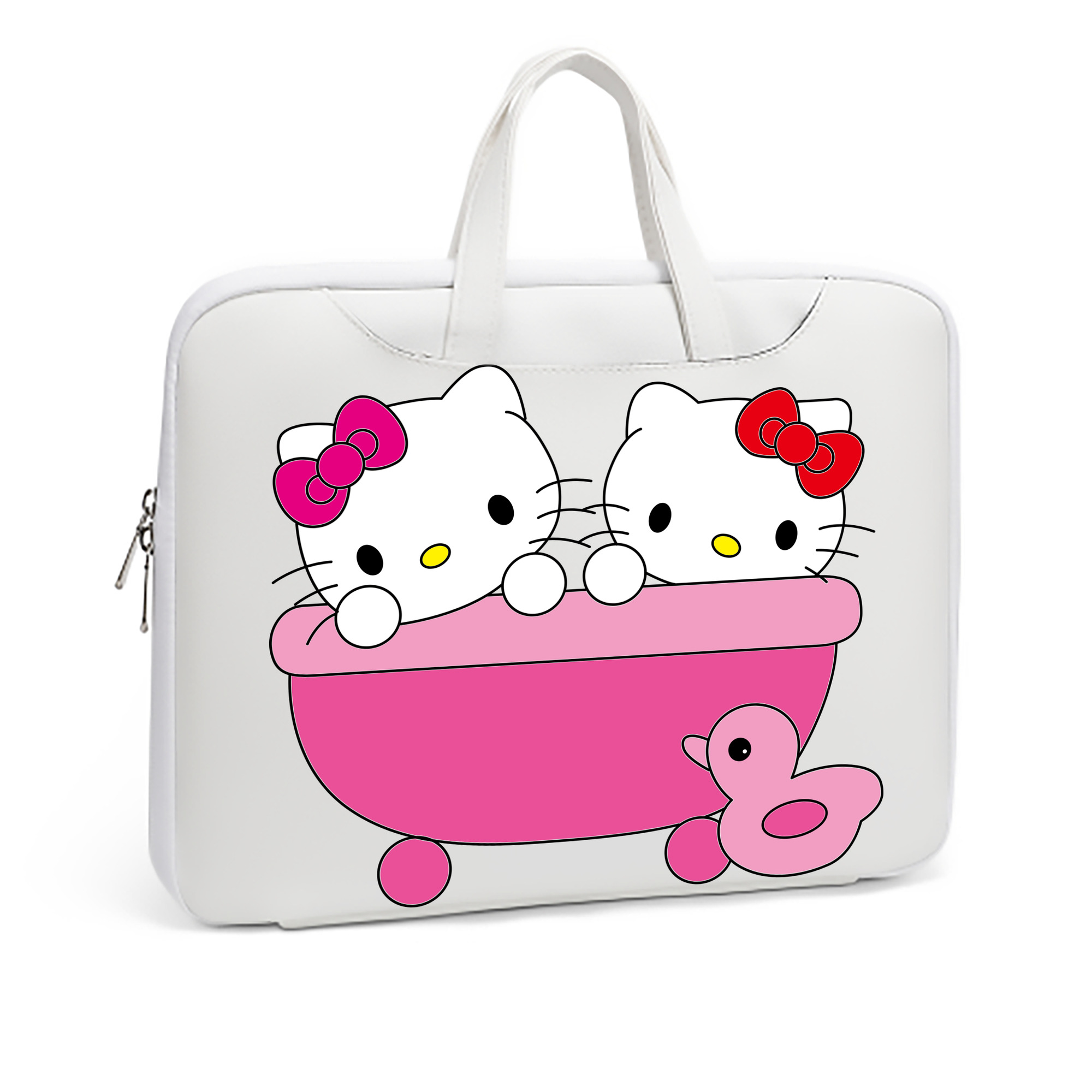 （画像用） Hello Kitty ハローキティ レザーラップトップバッグ　ノートパソコンケース