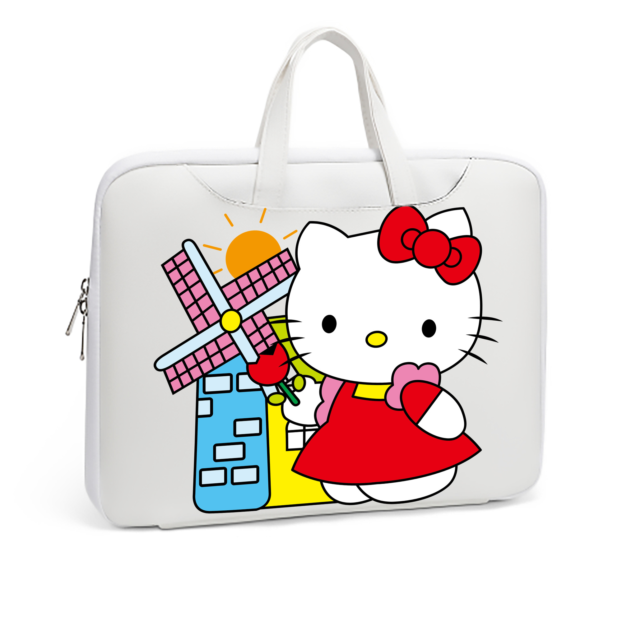 （画像用） Hello Kitty ハローキティ レザーラップトップバッグ　ノートパソコンケース