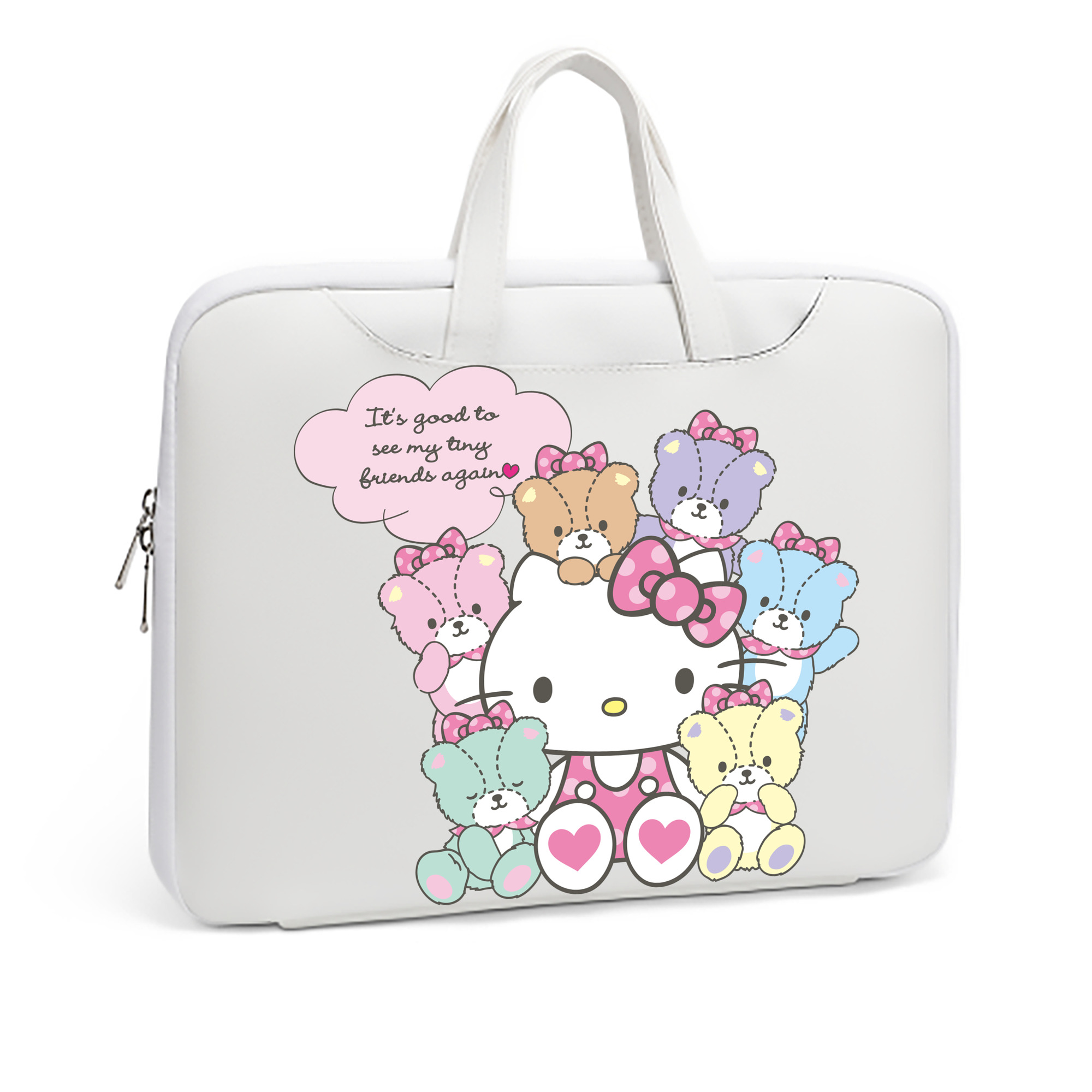 （画像用） Hello Kitty ハローキティ レザーラップトップバッグ　ノートパソコンケース