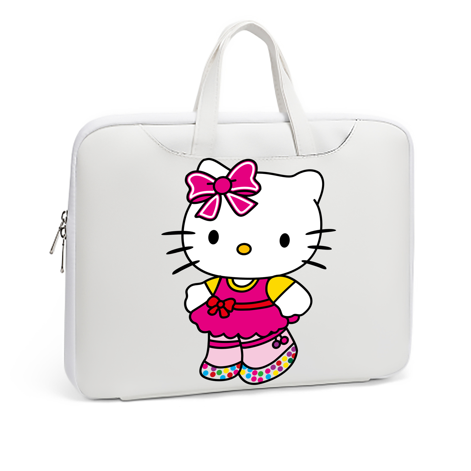 （画像用） Hello Kitty ハローキティ レザーラップトップバッグ　ノートパソコンケース
