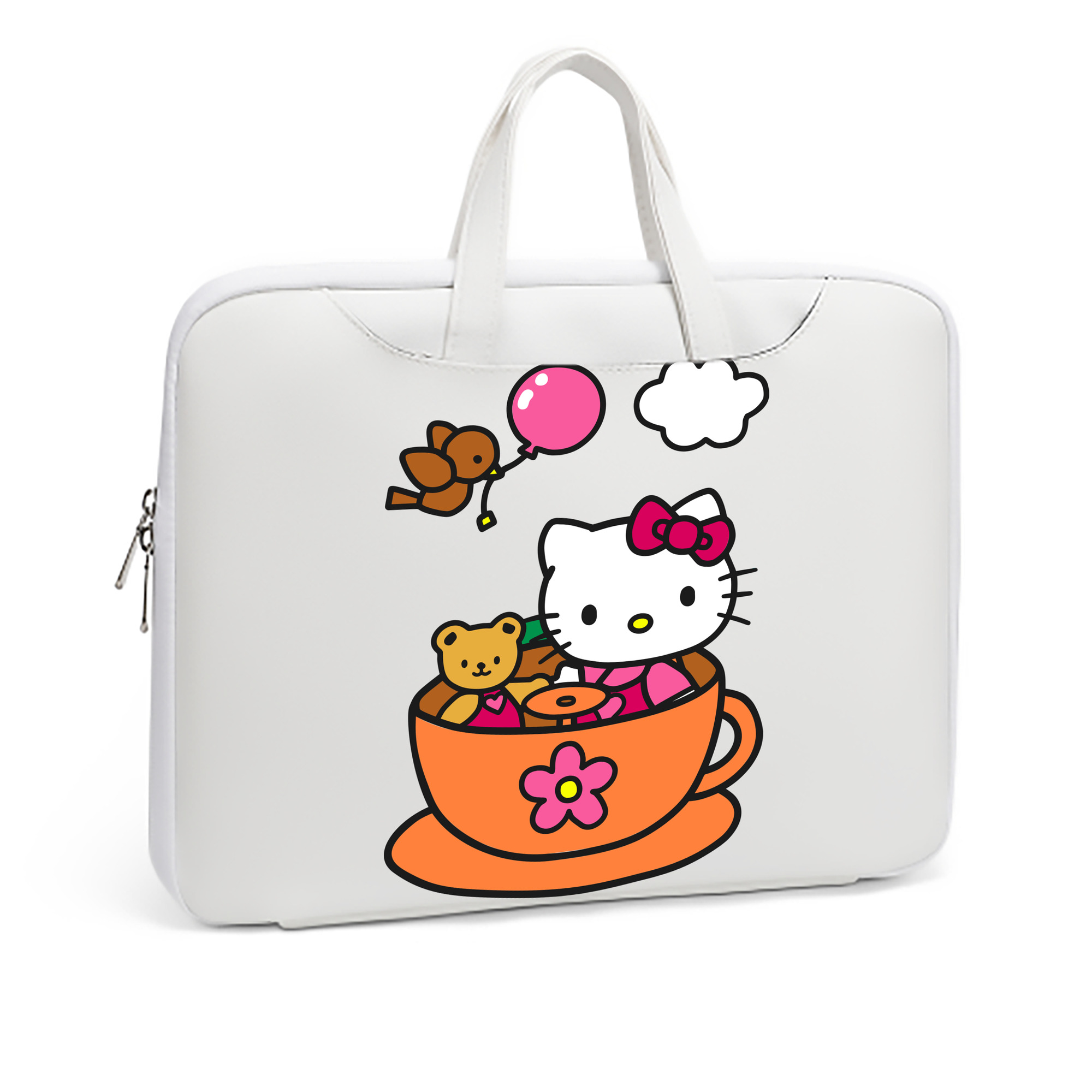 （画像用） Hello Kitty ハローキティ レザーラップトップバッグ　ノートパソコンケース