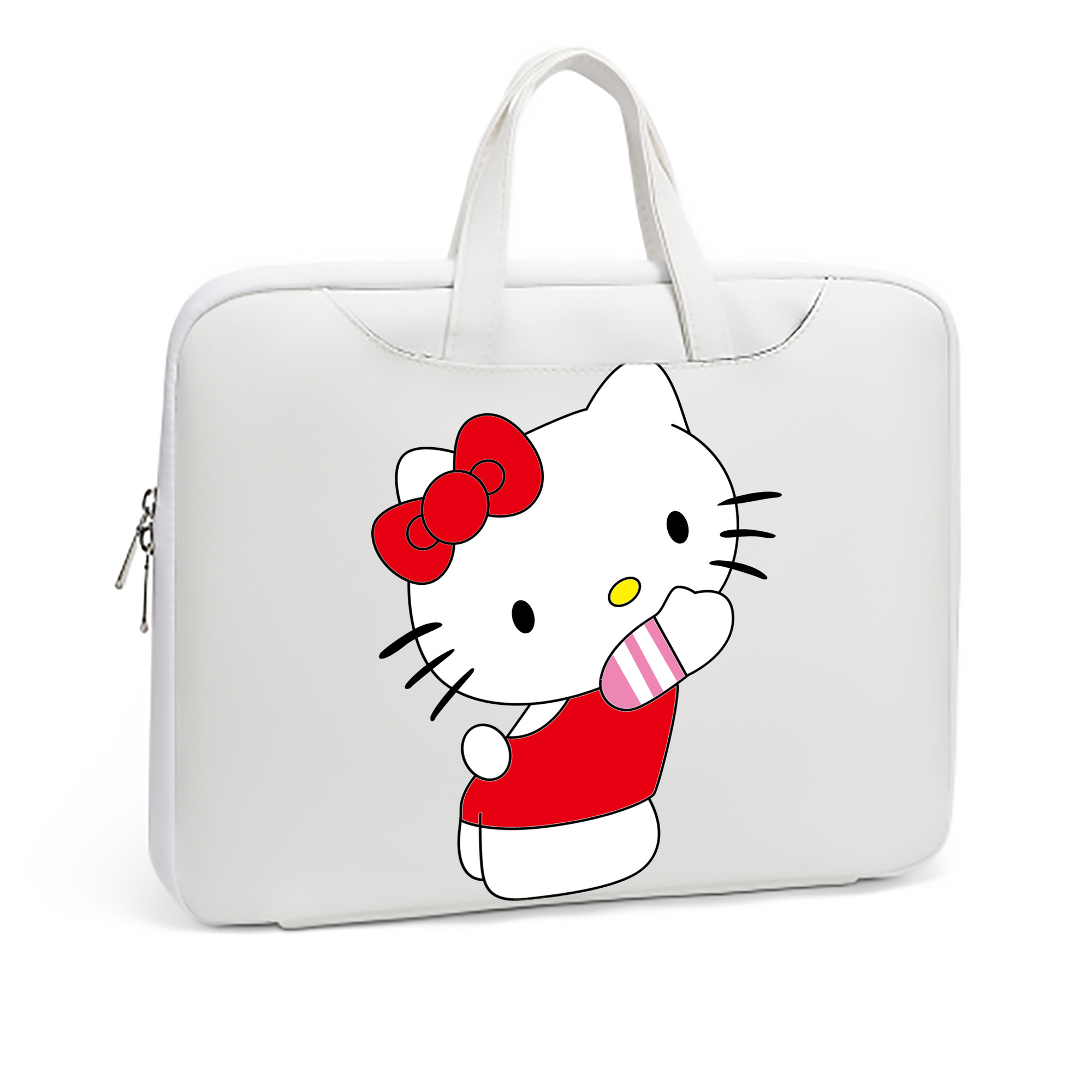 （画像用） Hello Kitty ハローキティ レザーラップトップバッグ　ノートパソコンケース