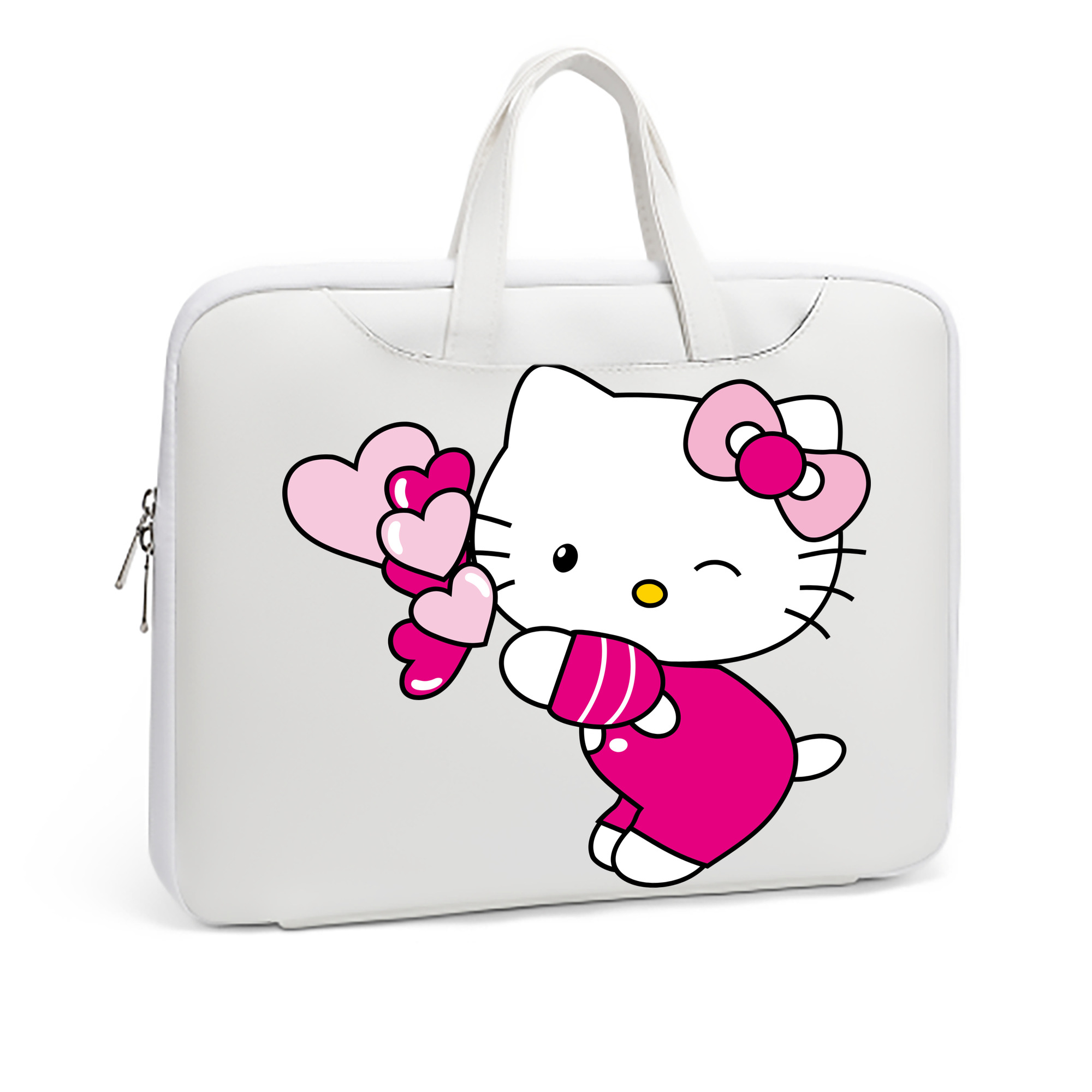 （画像用） Hello Kitty ハローキティ レザーラップトップバッグ　ノートパソコンケース