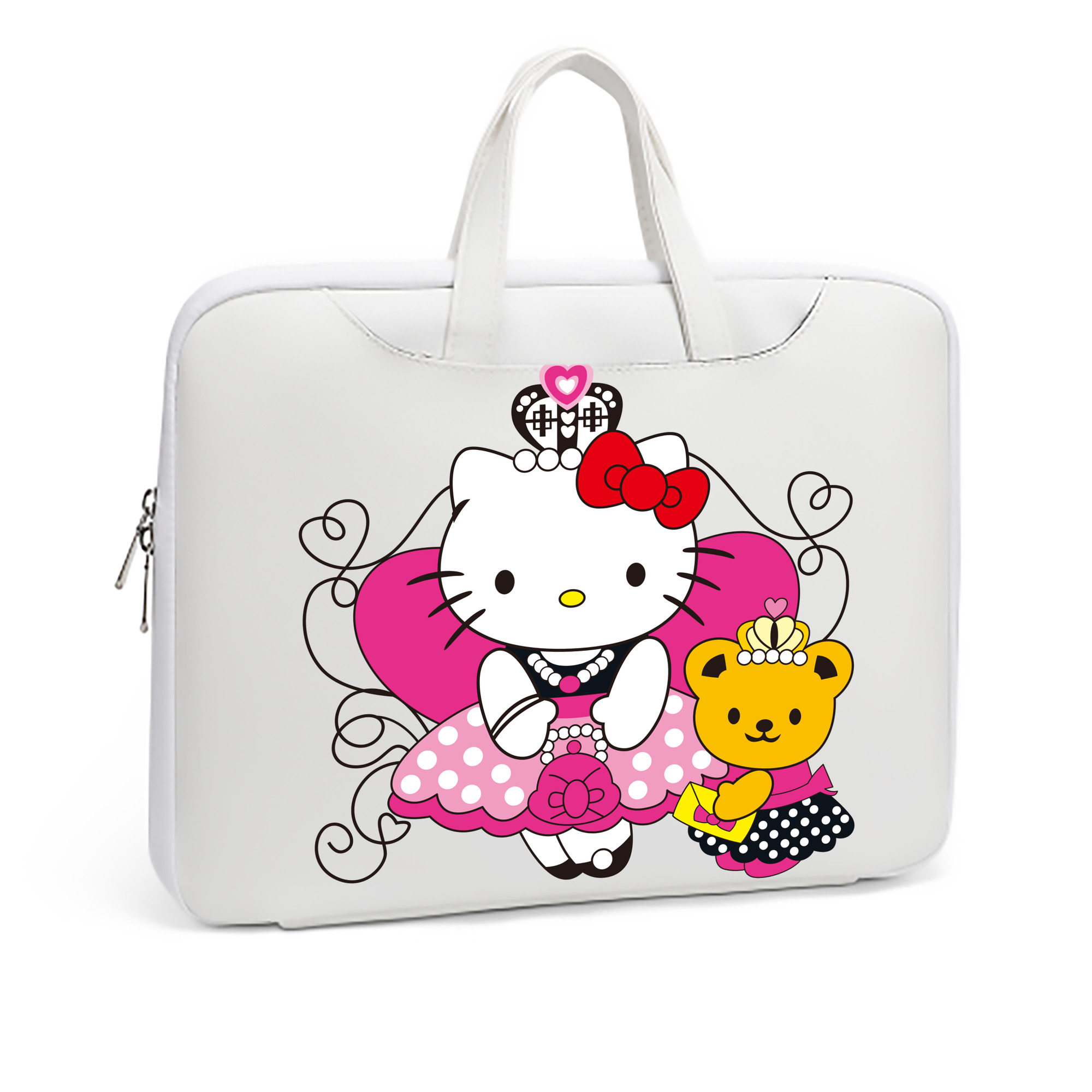 （画像用） Hello Kitty ハローキティ レザーラップトップバッグ　ノートパソコンケース