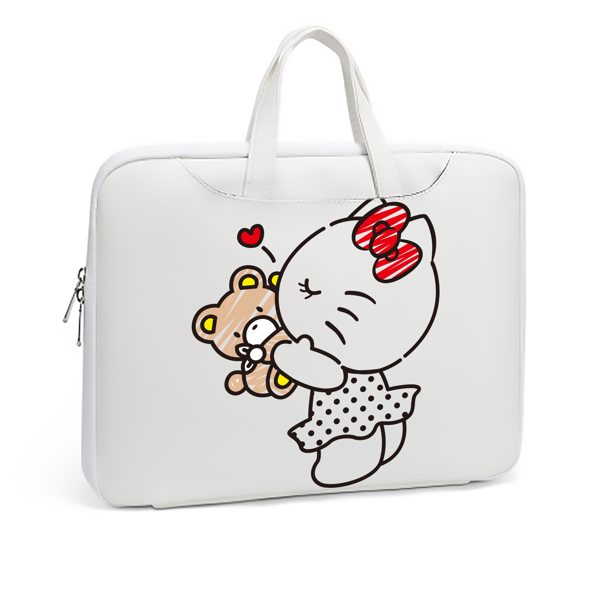 （画像用） Hello Kitty ハローキティ レザーラップトップバッグ　ノートパソコンケース