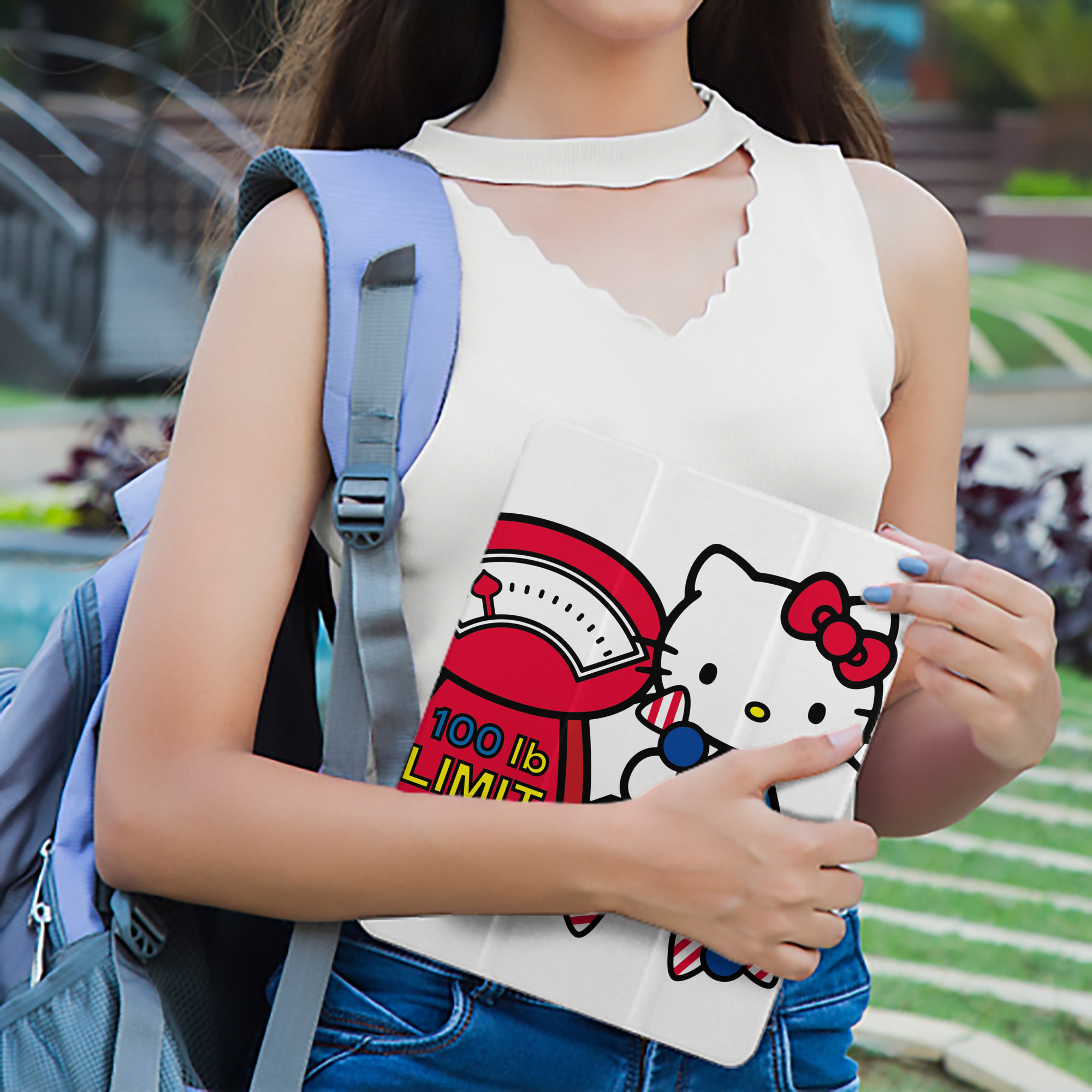Hello Kitty ハローキティ IPad ケース ペン収納付き 三つ折りスタンド PUレザー×シリコン 対応機種9.5/10.5/10.9インチ