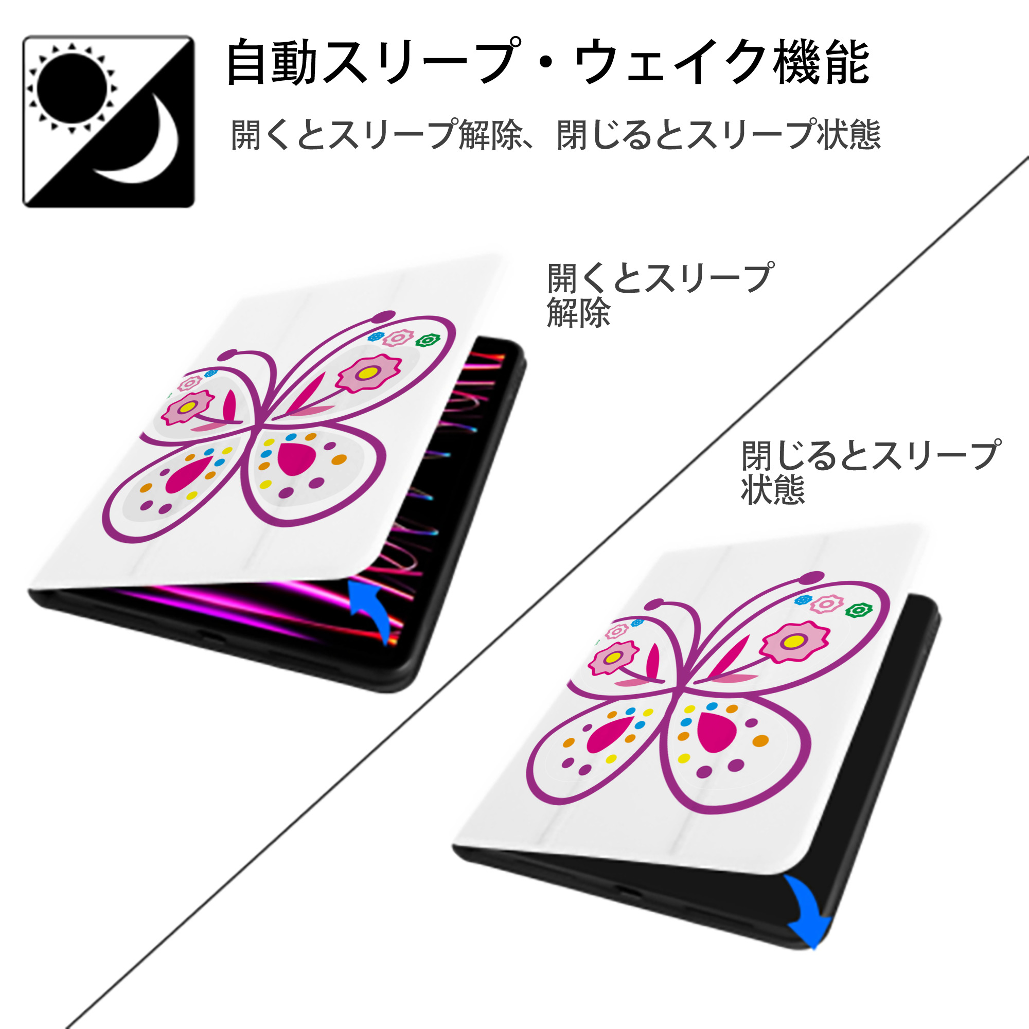 Hello Kitty ハローキティ IPad ケース ペン収納付き 三つ折りスタンド PUレザー×シリコン 対応機種9.5/10.5/10.9インチ