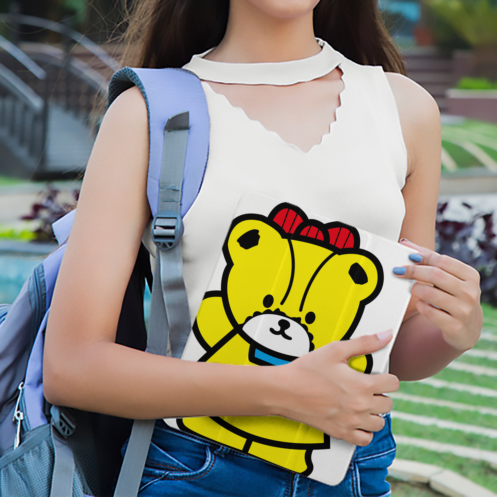 Hello Kitty ハローキティ IPad ケース ペン収納付き 三つ折りスタンド PUレザー×シリコン 対応機種9.5/10.5/10.9インチ