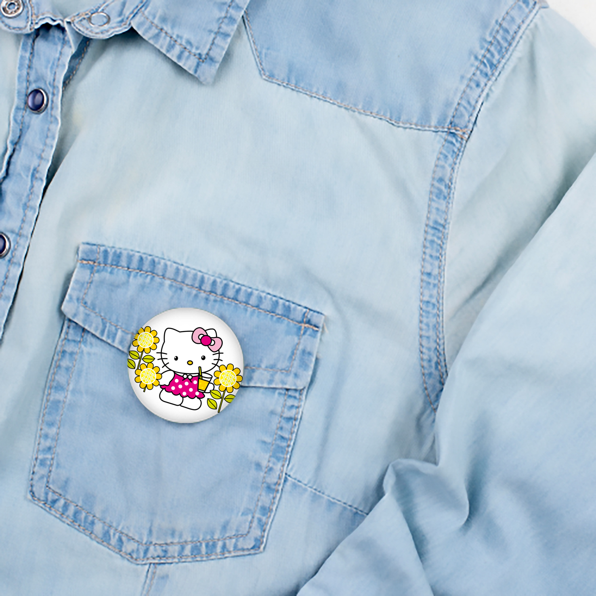 Hello Kitty ハローキティ 6cm 缶バッジ 複数セット