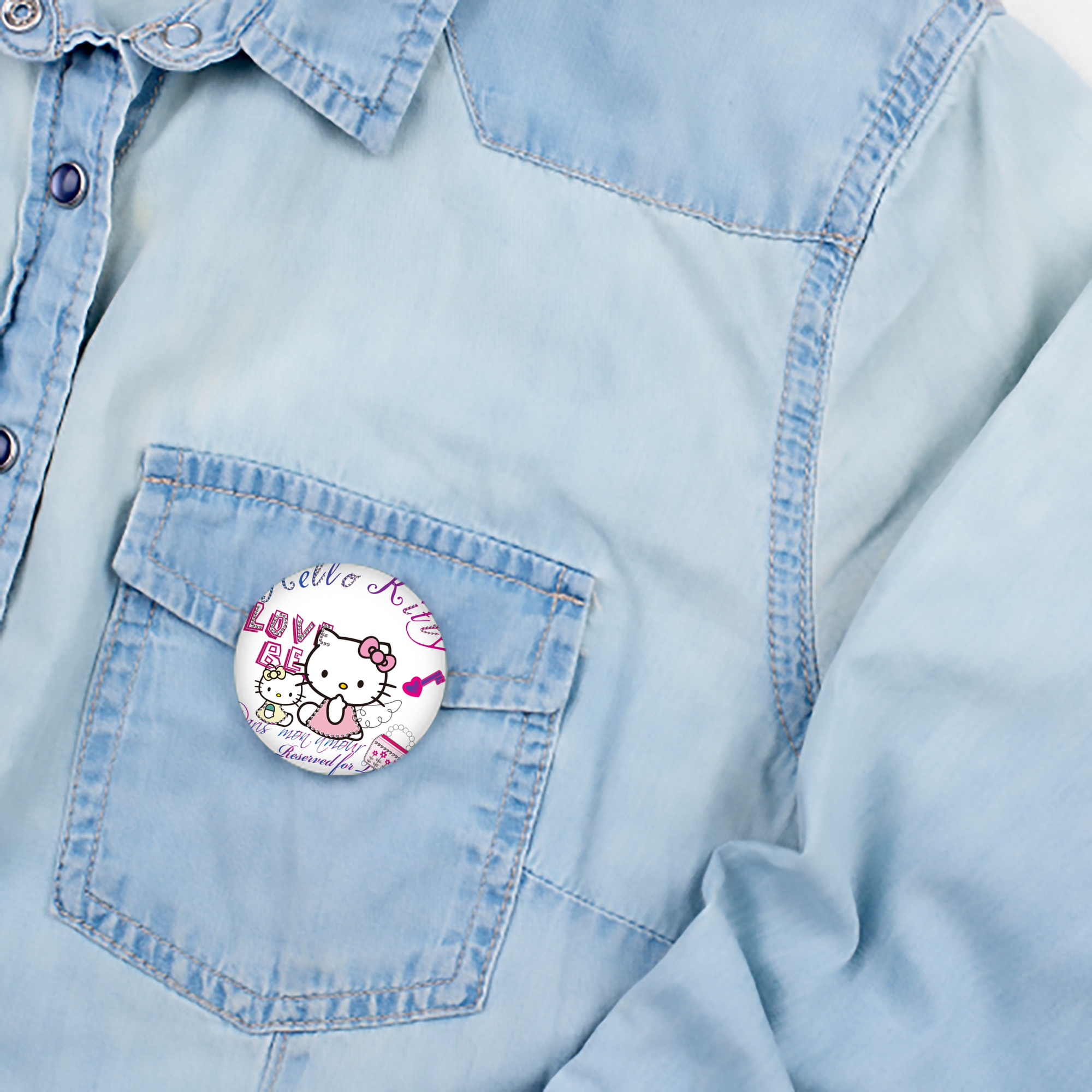 Hello Kitty ハローキティ 6cm 缶バッジ 複数セット