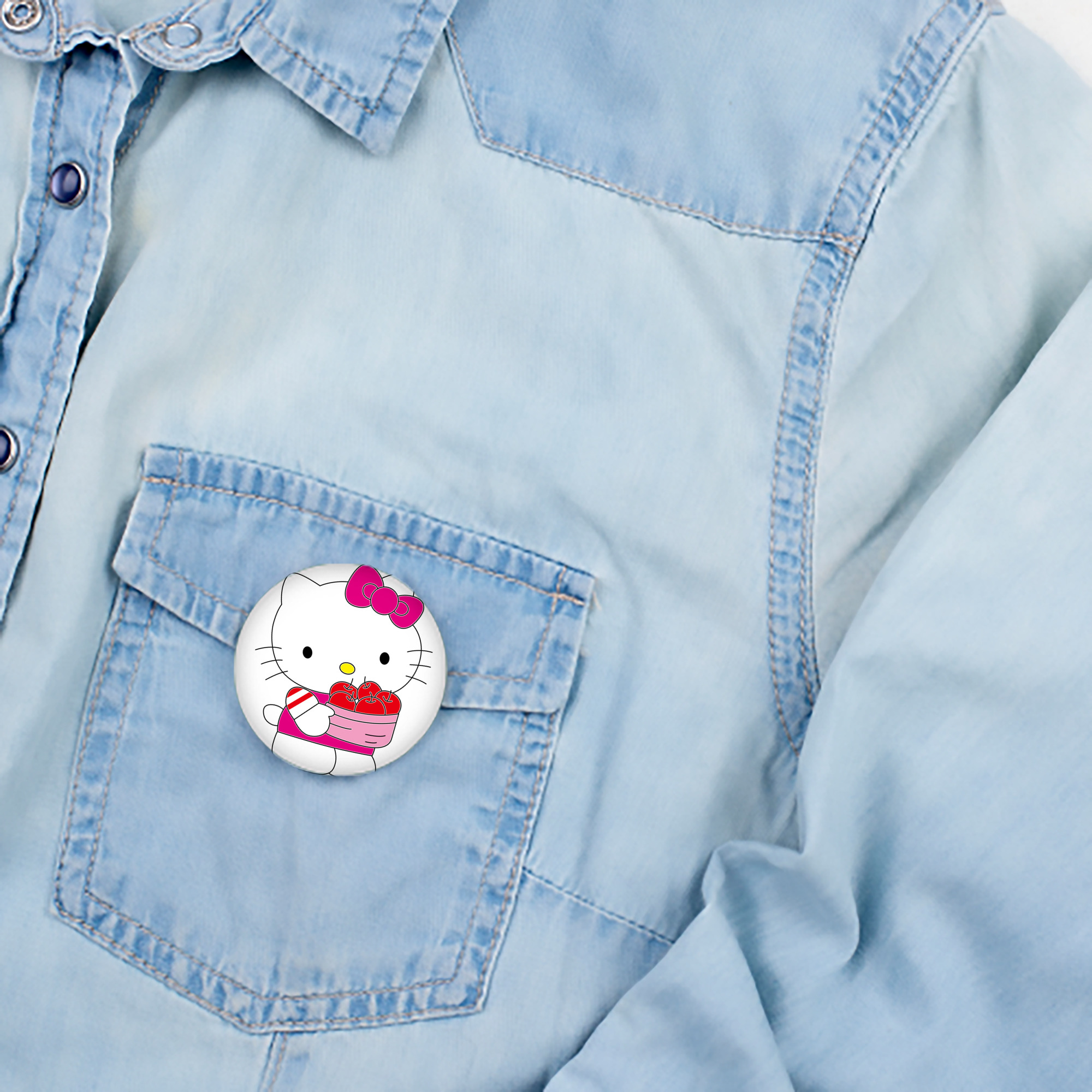 Hello Kitty ハローキティ 6cm 缶バッジ 複数セット