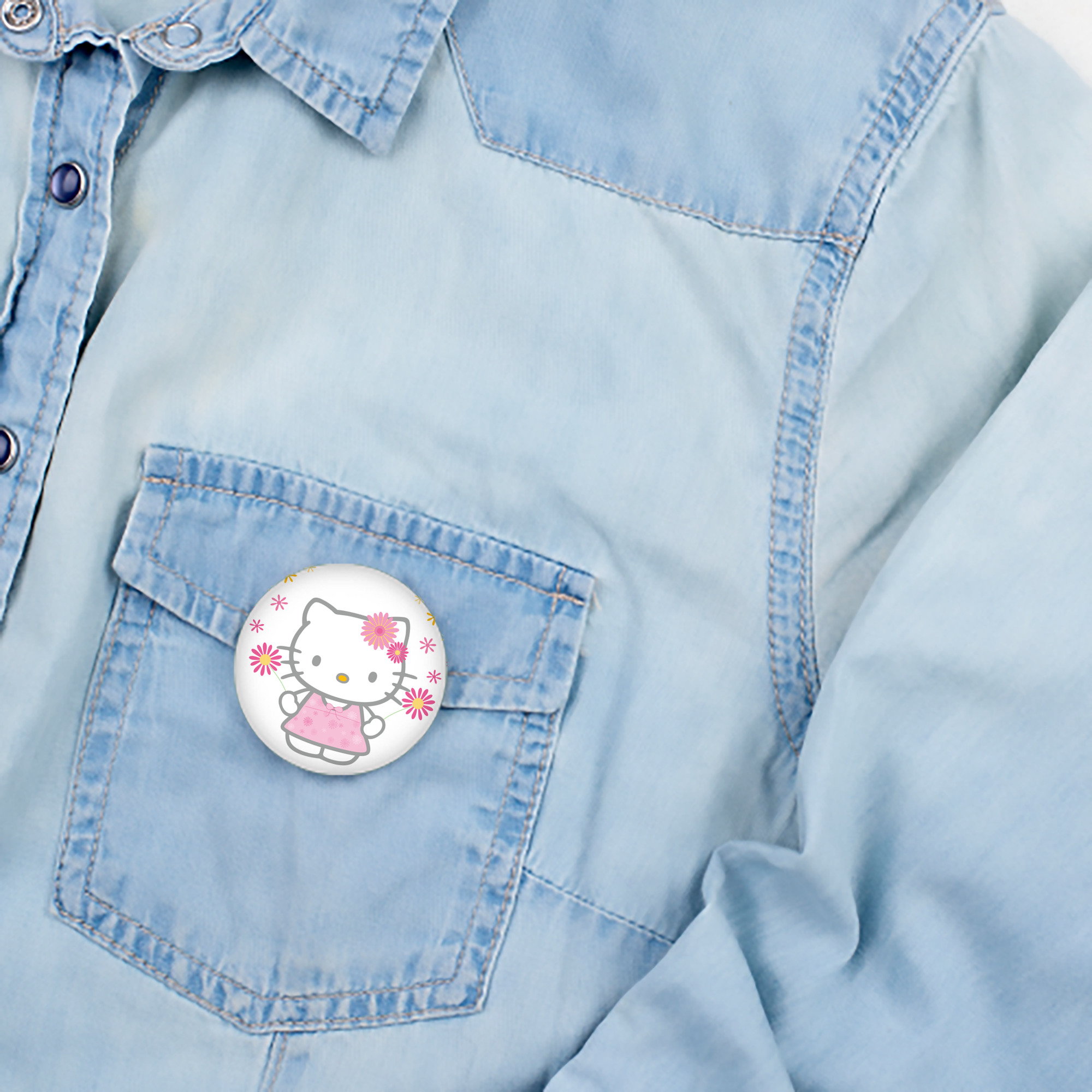 Hello Kitty ハローキティ 6cm 缶バッジ 複数セット
