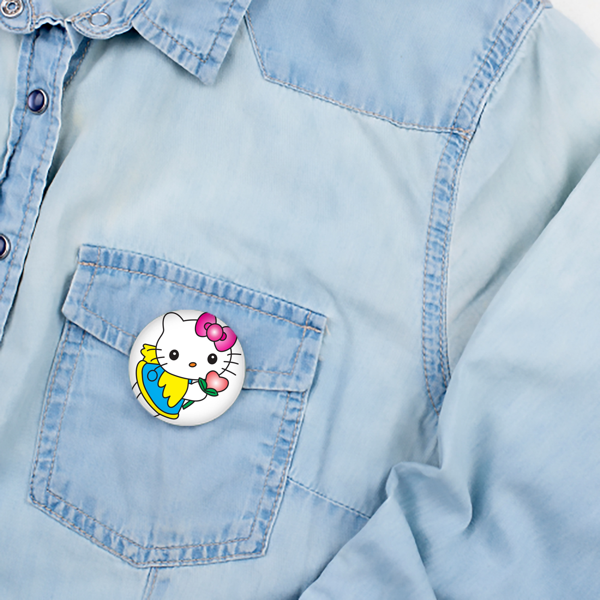 Hello Kitty ハローキティ 6cm 缶バッジ 複数セット