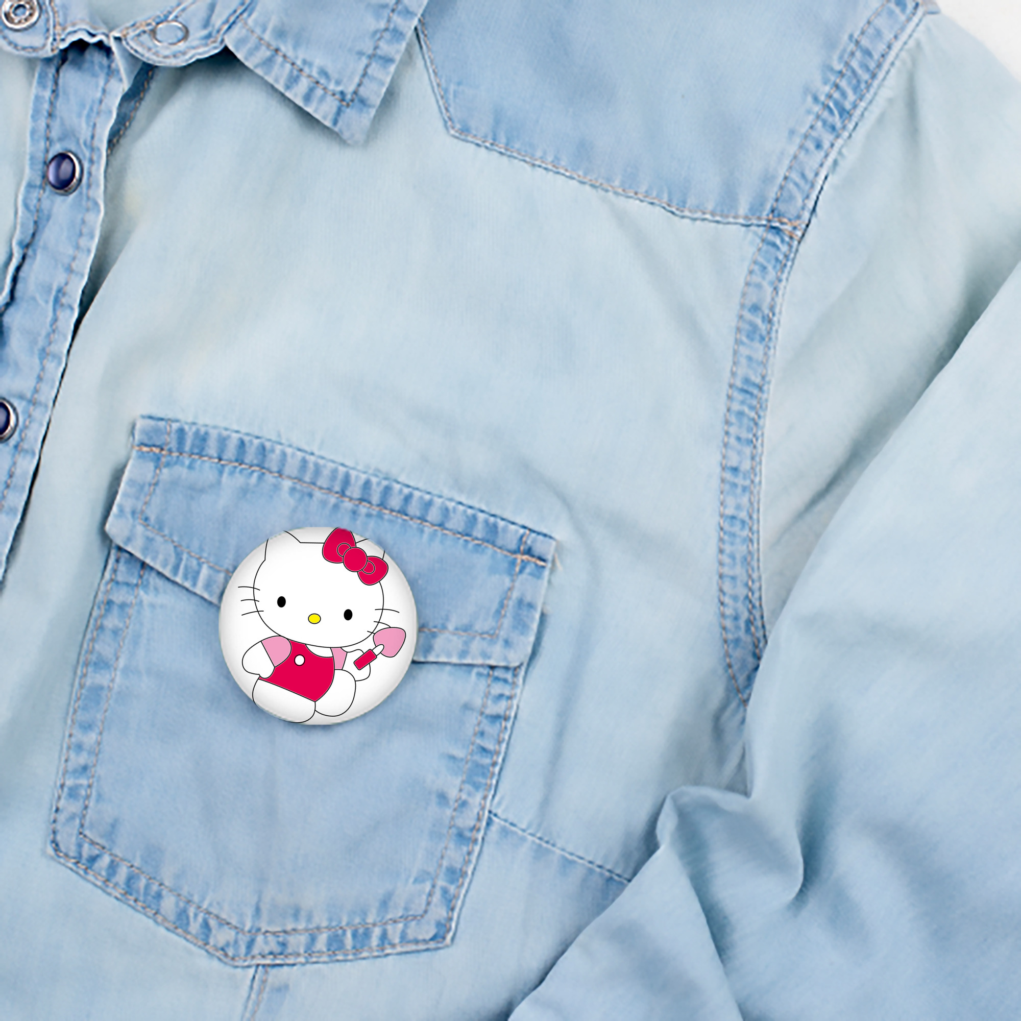 Hello Kitty ハローキティ 6cm 缶バッジ 複数セット