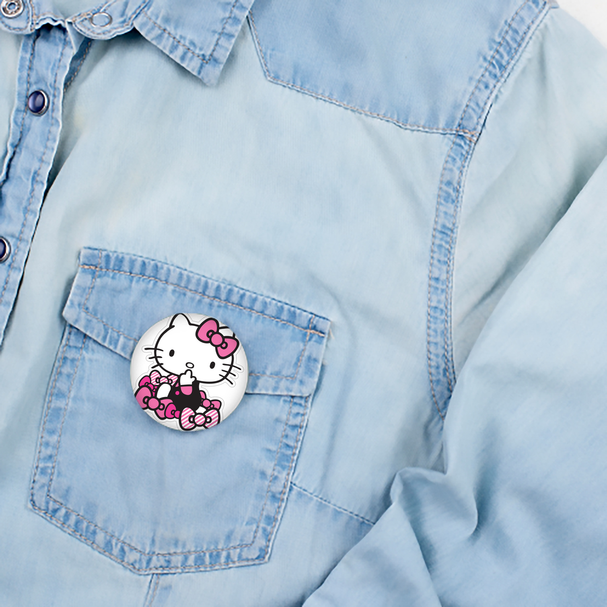 Hello Kitty ハローキティ 6cm 缶バッジ 複数セット