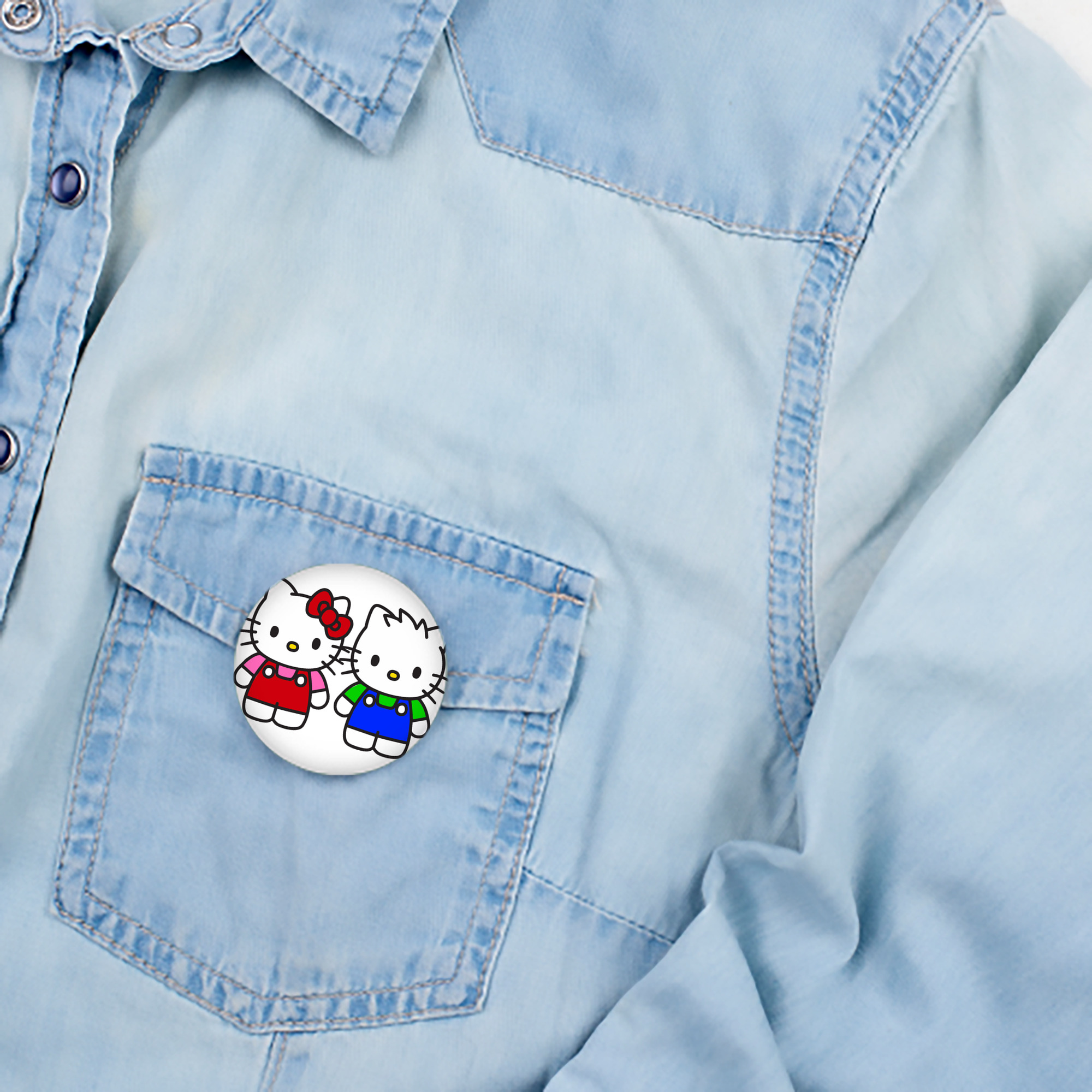 Hello Kitty ハローキティ 6cm 缶バッジ 複数セット