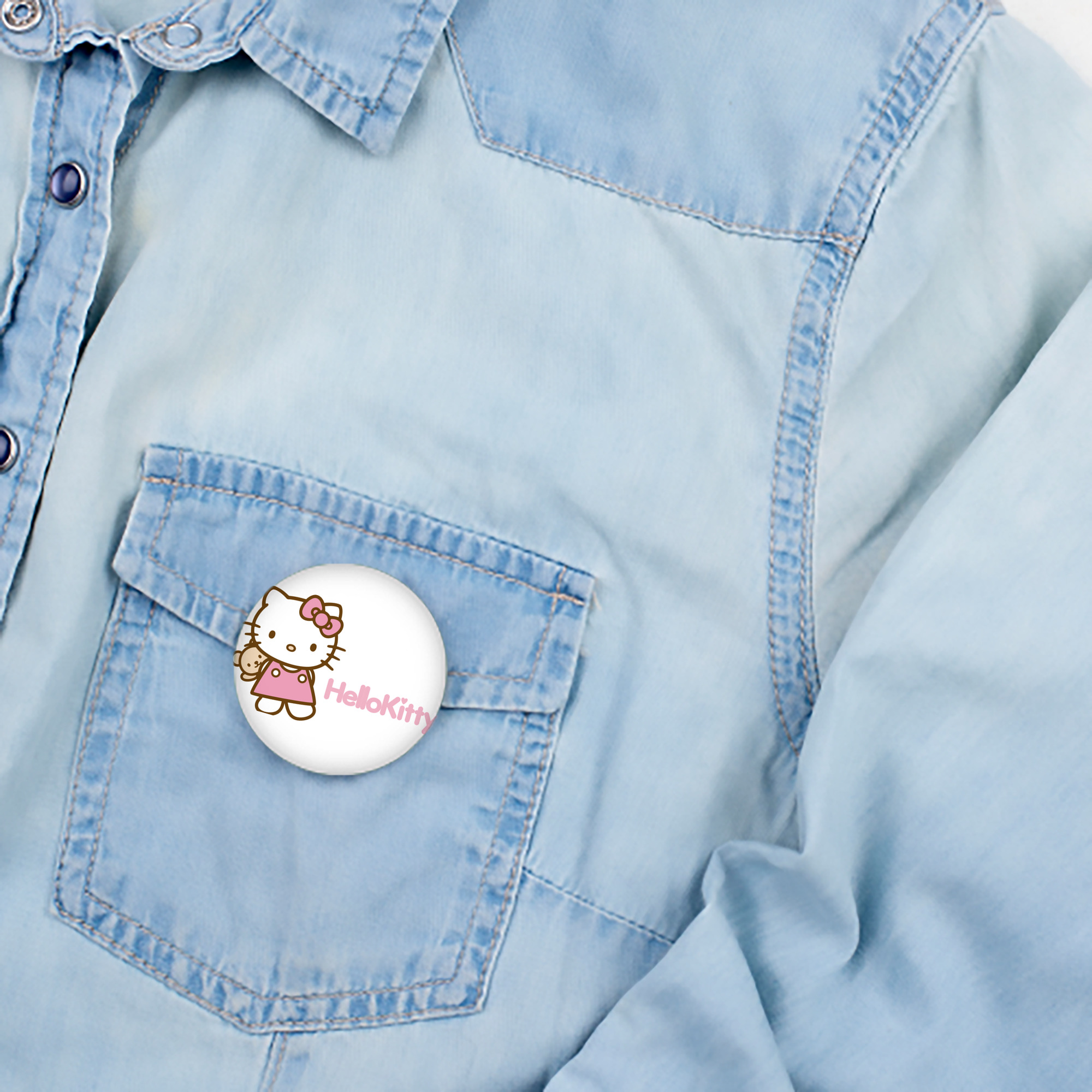 Hello Kitty ハローキティ 6cm 缶バッジ 複数セット
