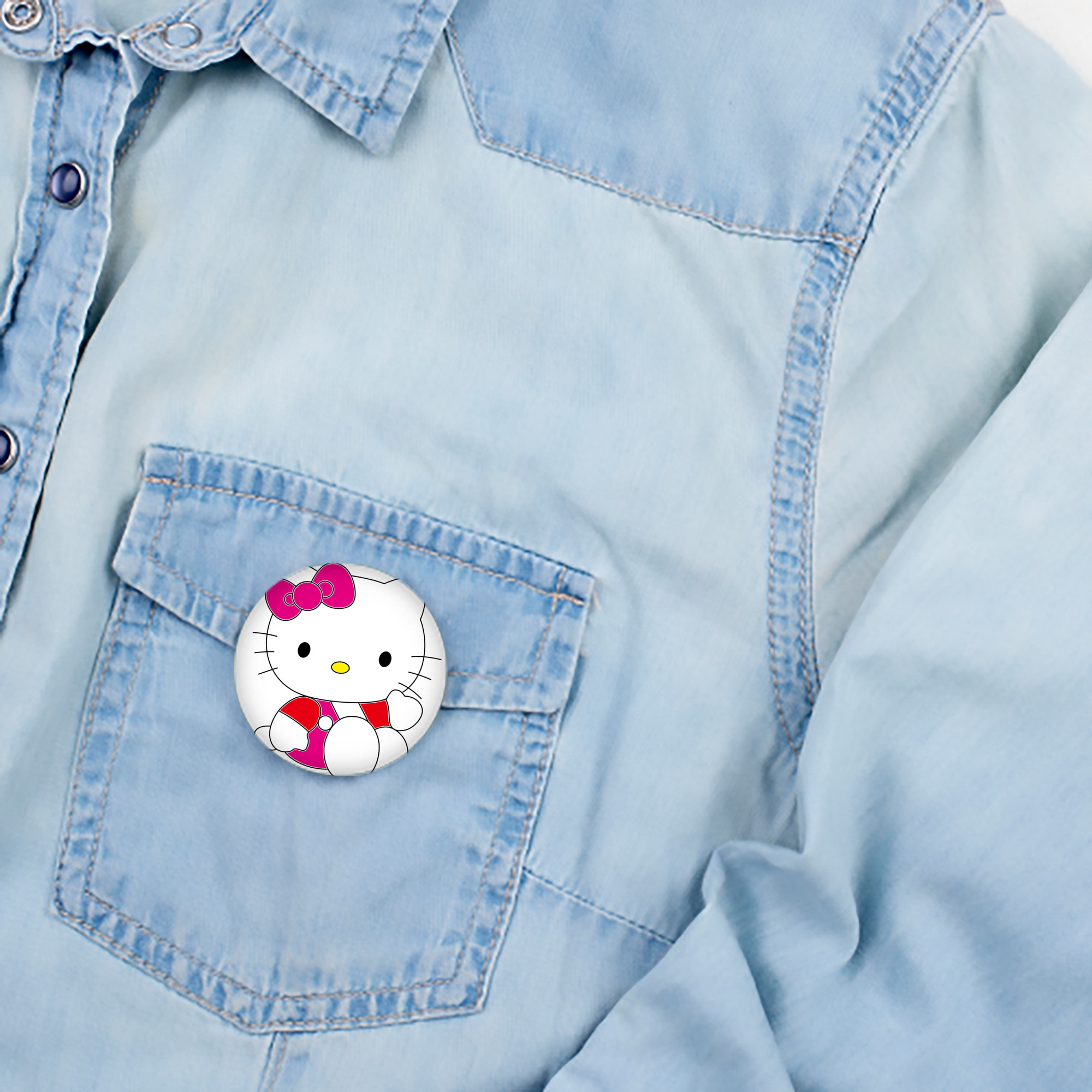 Hello Kitty ハローキティ 6cm 缶バッジ 複数セット
