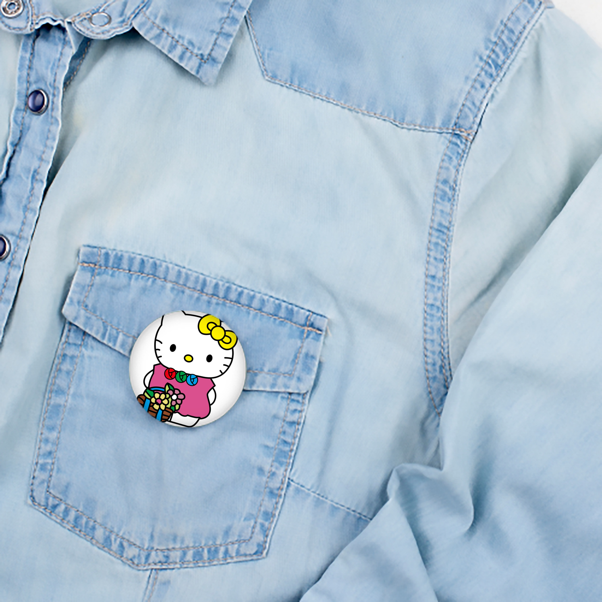 Hello Kitty ハローキティ 6cm 缶バッジ 複数セット