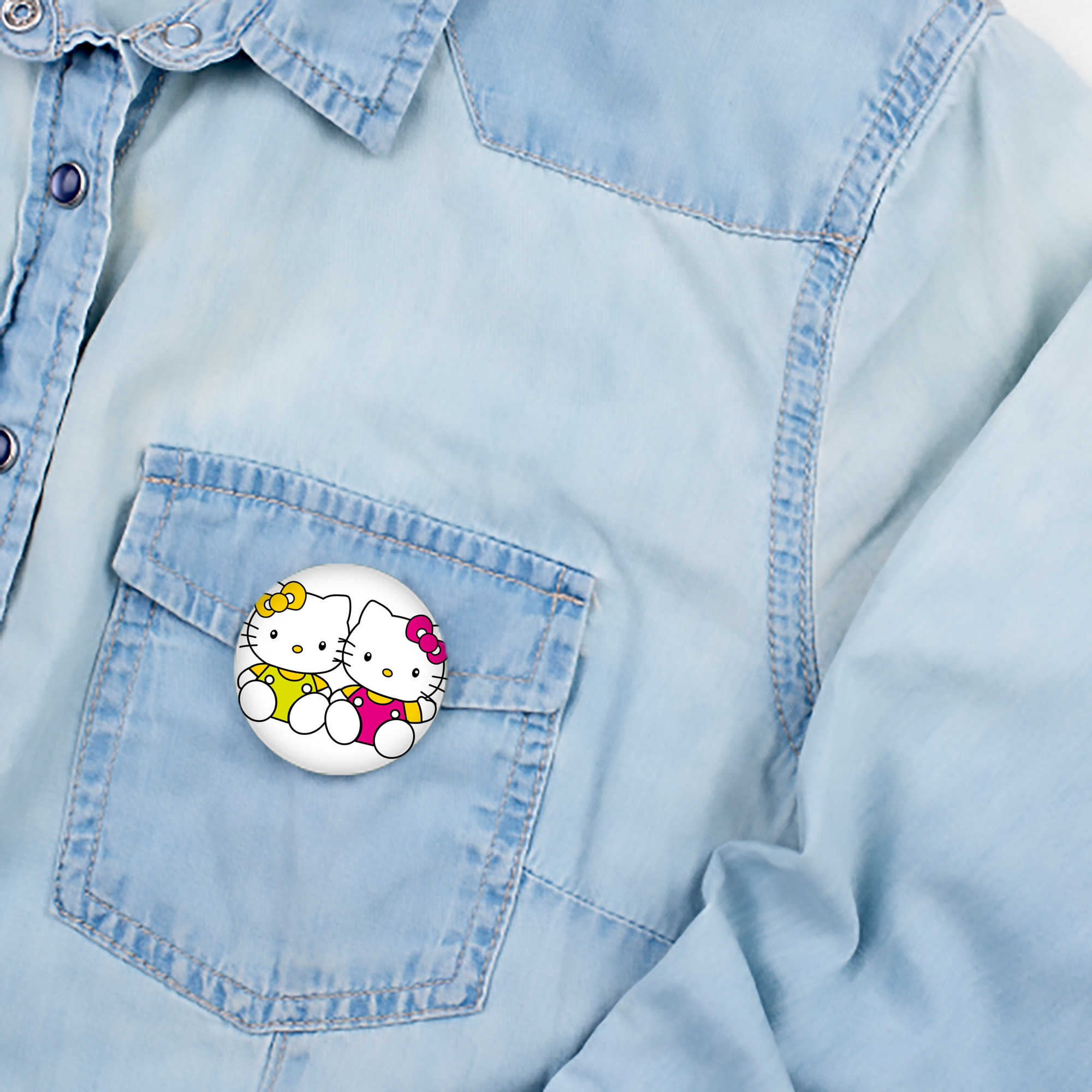Hello Kitty ハローキティ 6cm 缶バッジ 複数セット