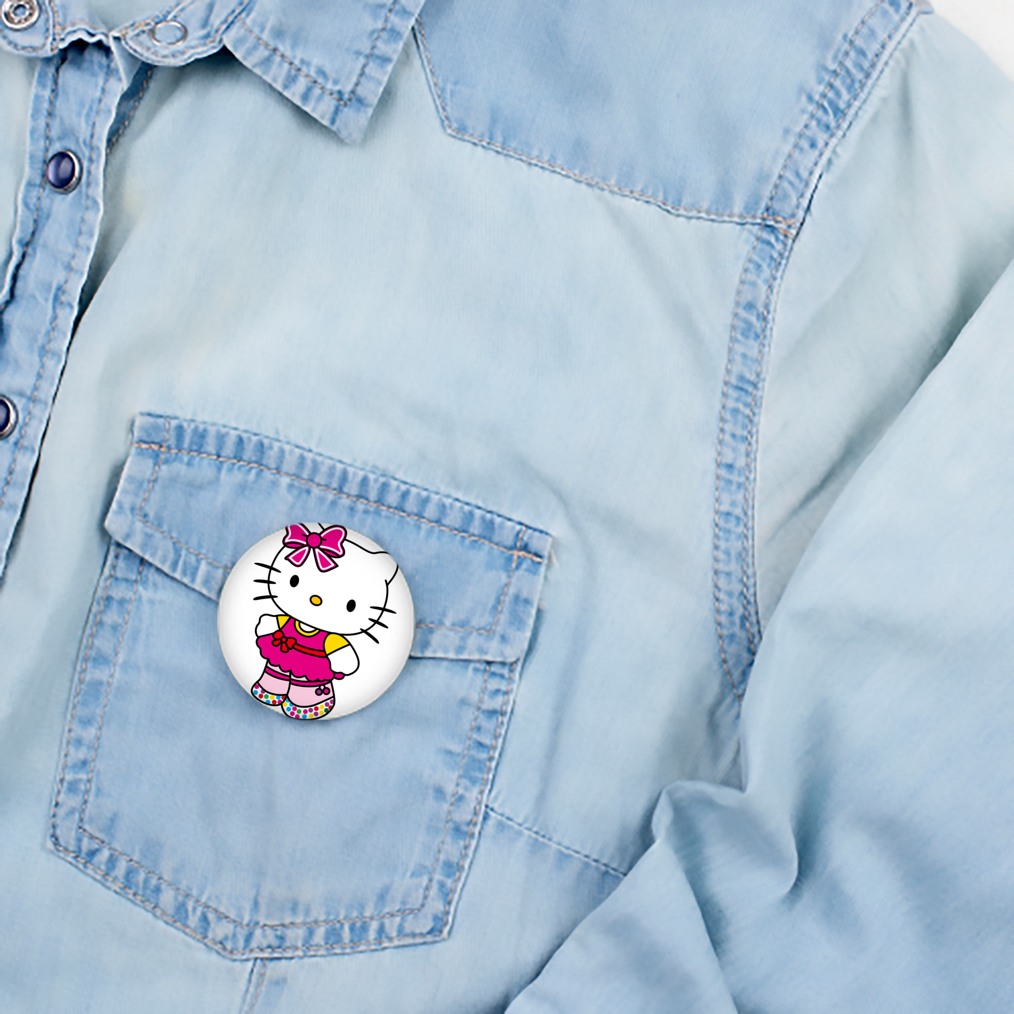 Hello Kitty ハローキティ 6cm 缶バッジ 複数セット