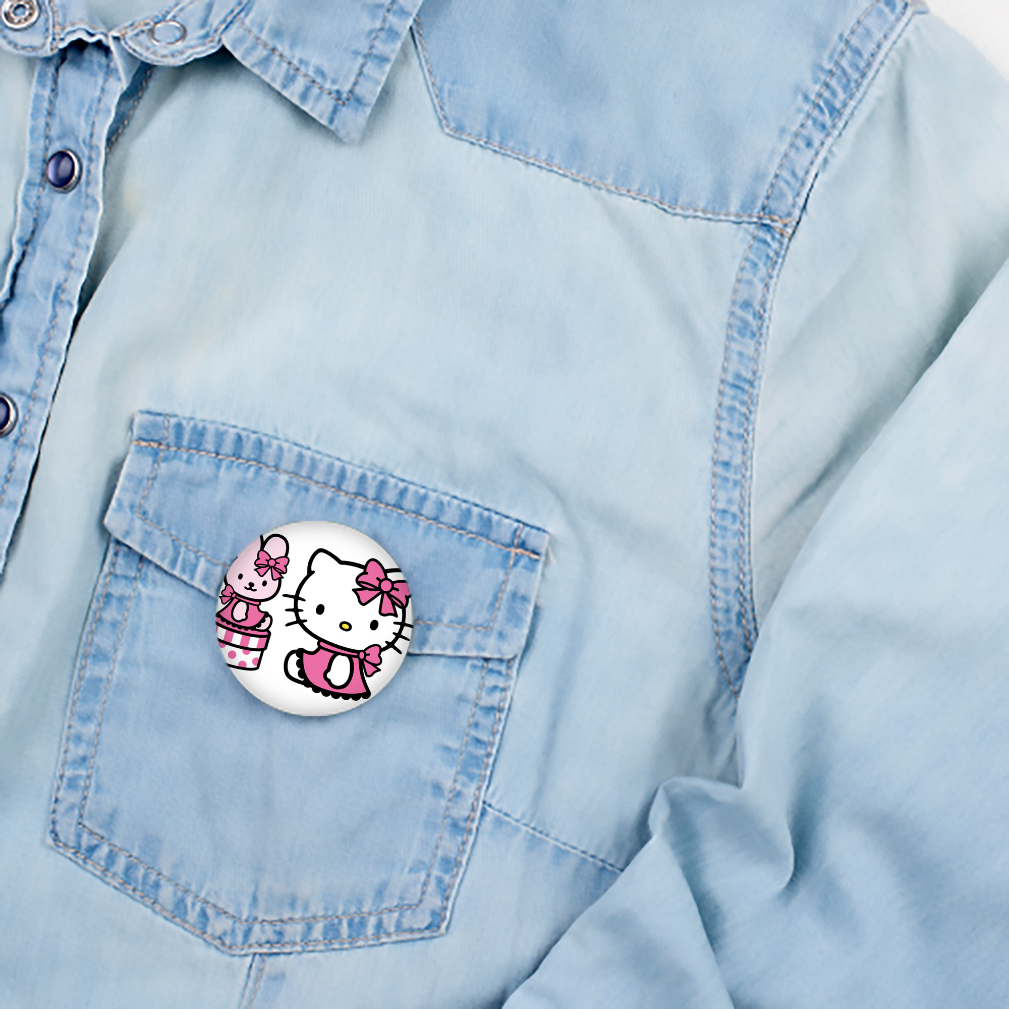 Hello Kitty ハローキティ 6cm 缶バッジ 複数セット