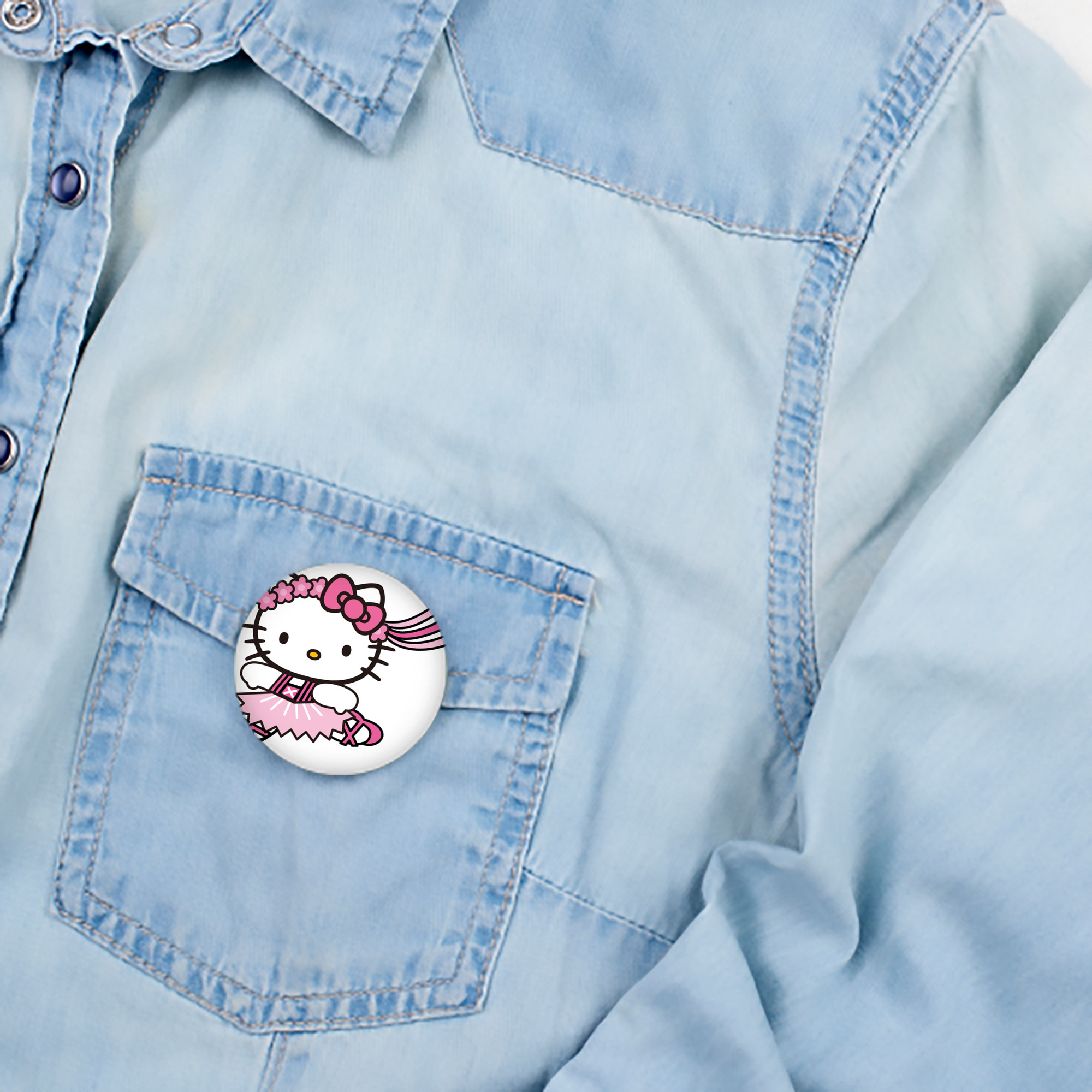 Hello Kitty ハローキティ 6cm 缶バッジ 複数セット