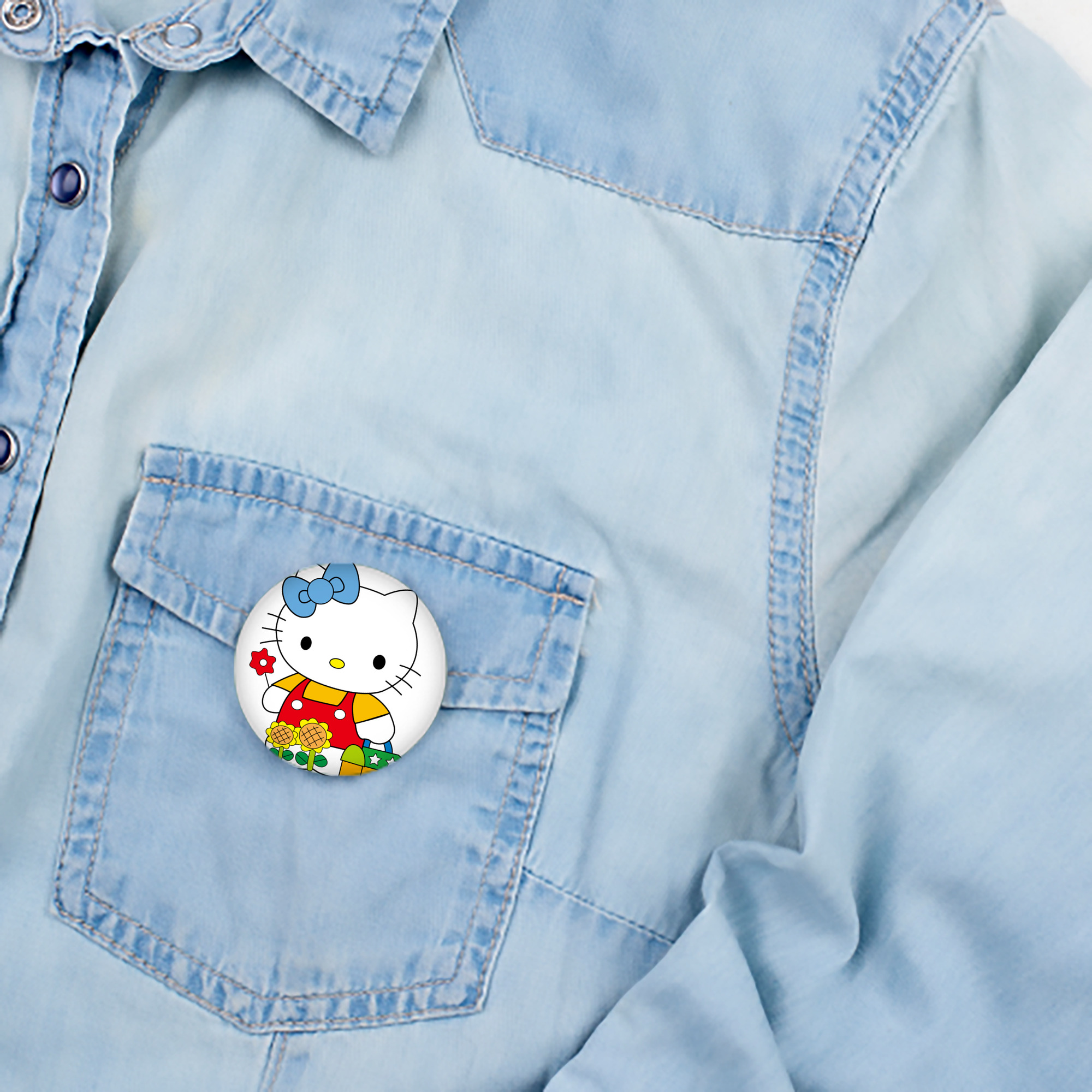 Hello Kitty ハローキティ 6cm 缶バッジ 複数セット
