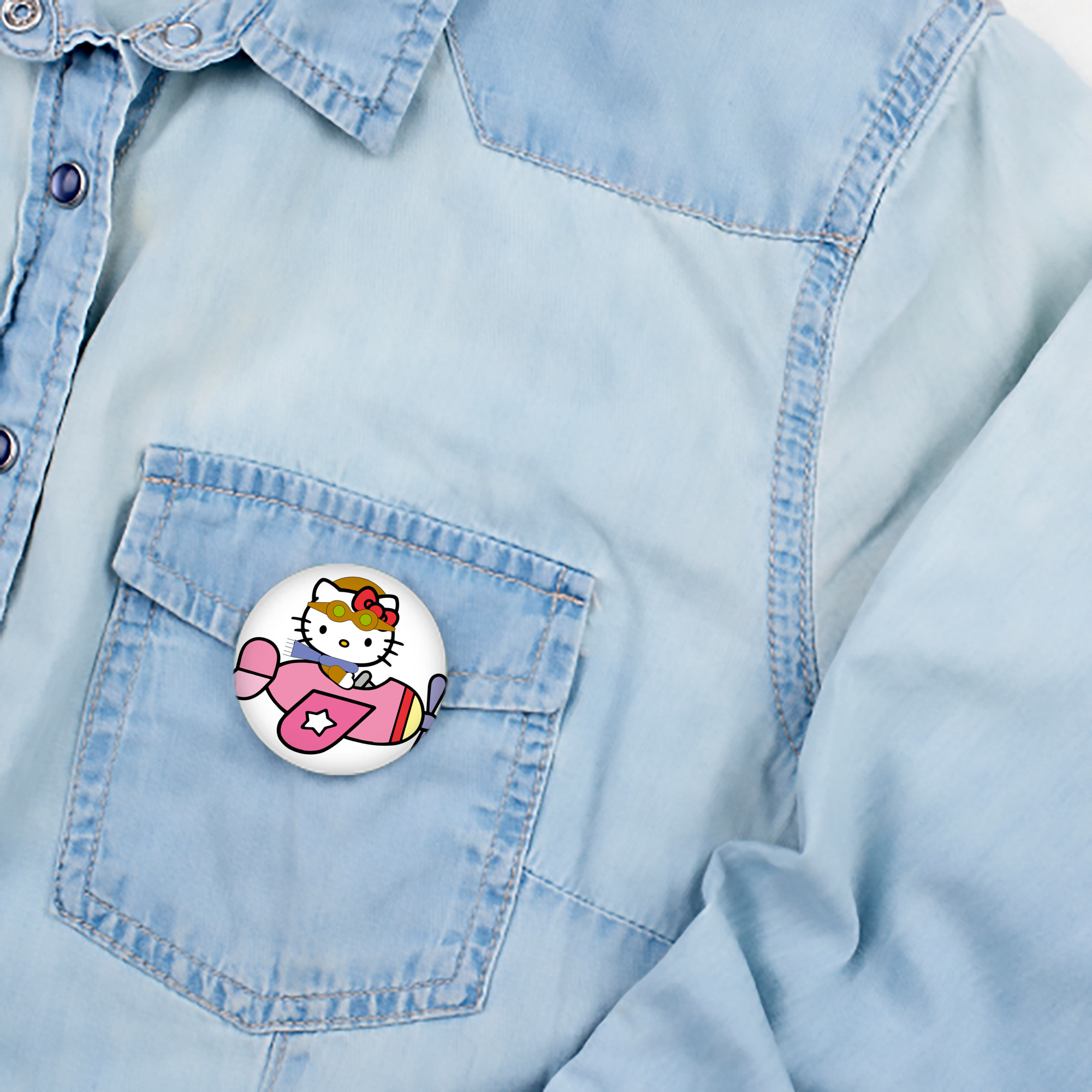 Hello Kitty ハローキティ 6cm 缶バッジ 複数セット