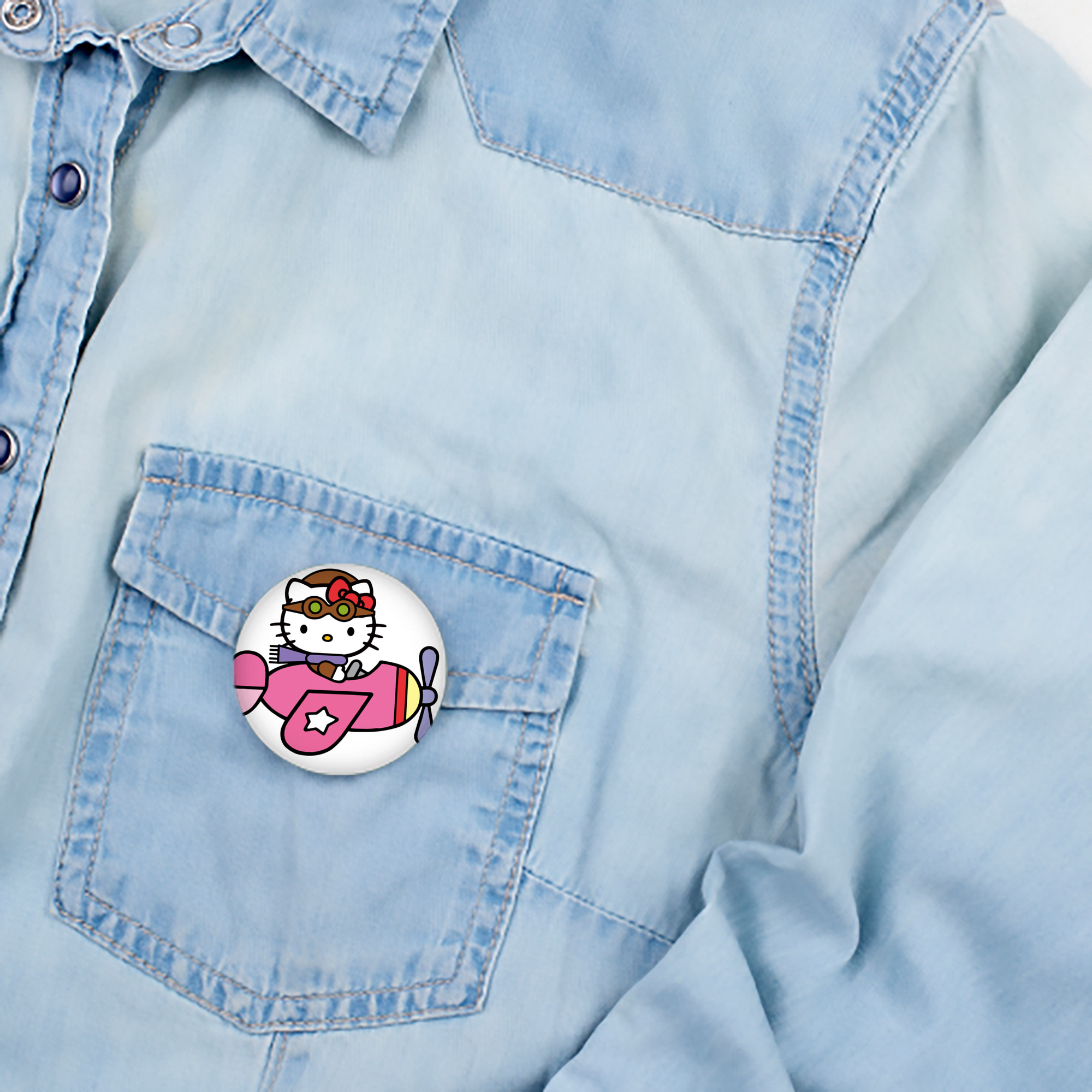 Hello Kitty ハローキティ 6cm 缶バッジ 複数セット