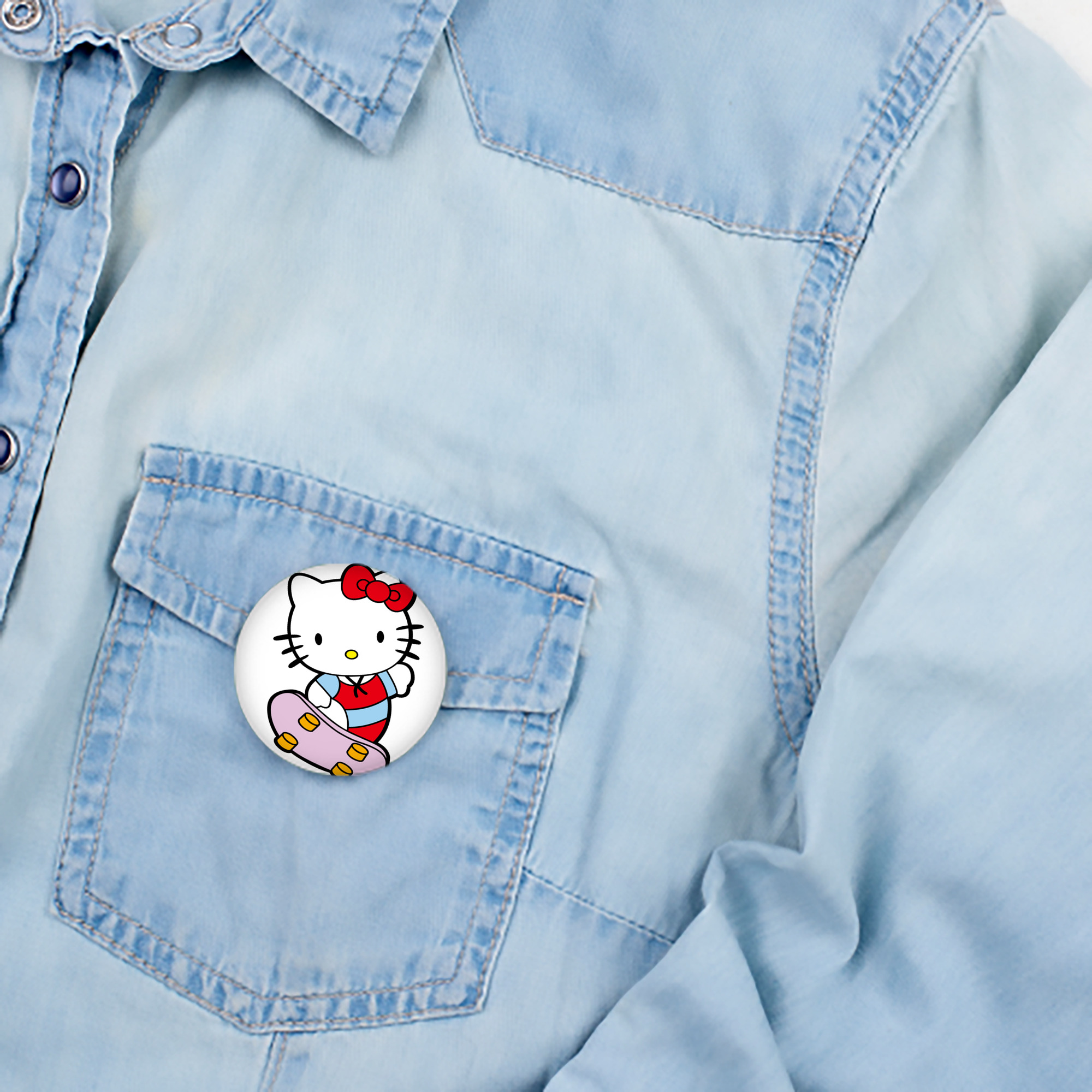 Hello Kitty ハローキティ 6cm 缶バッジ 複数セット