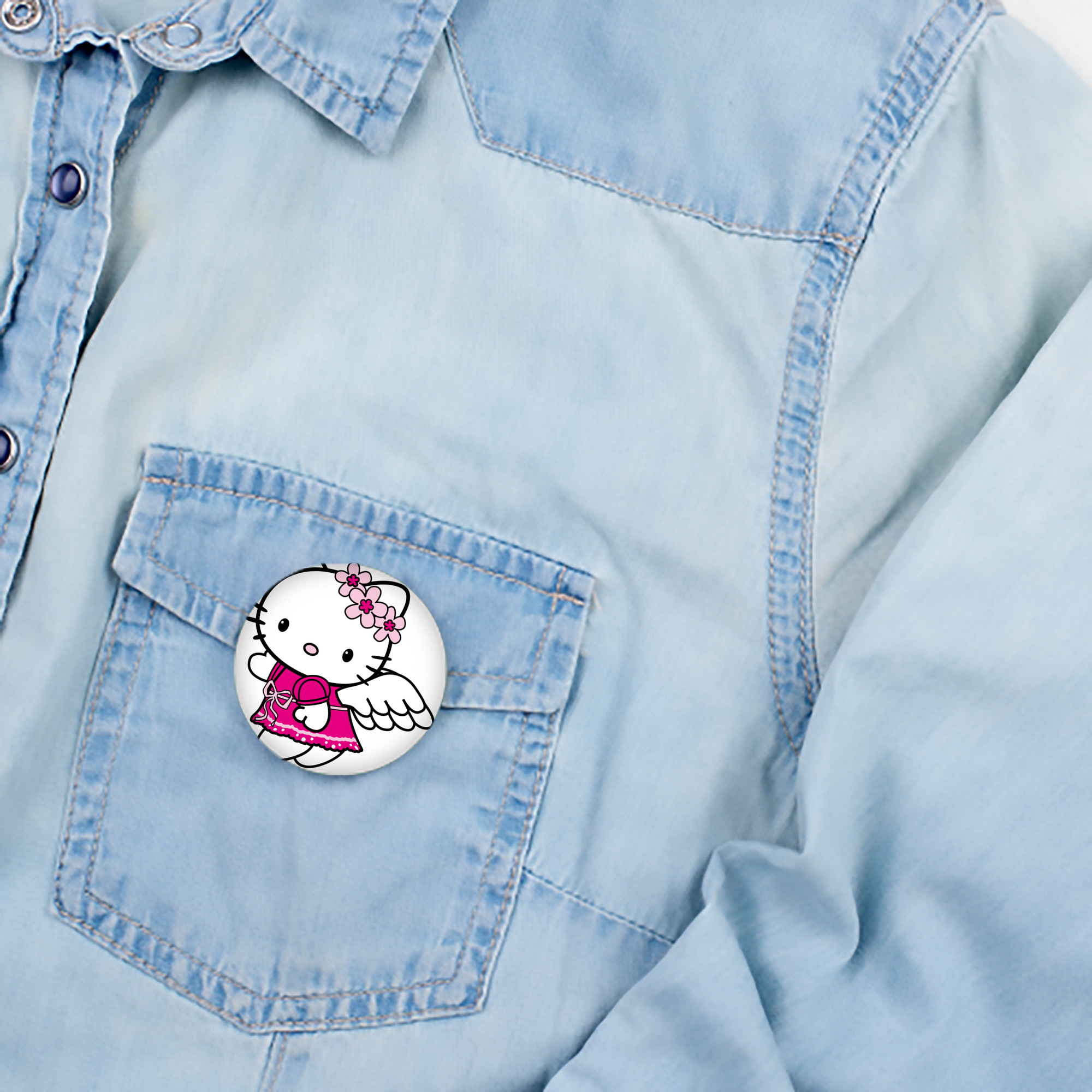 Hello Kitty ハローキティ 6cm 缶バッジ 複数セット