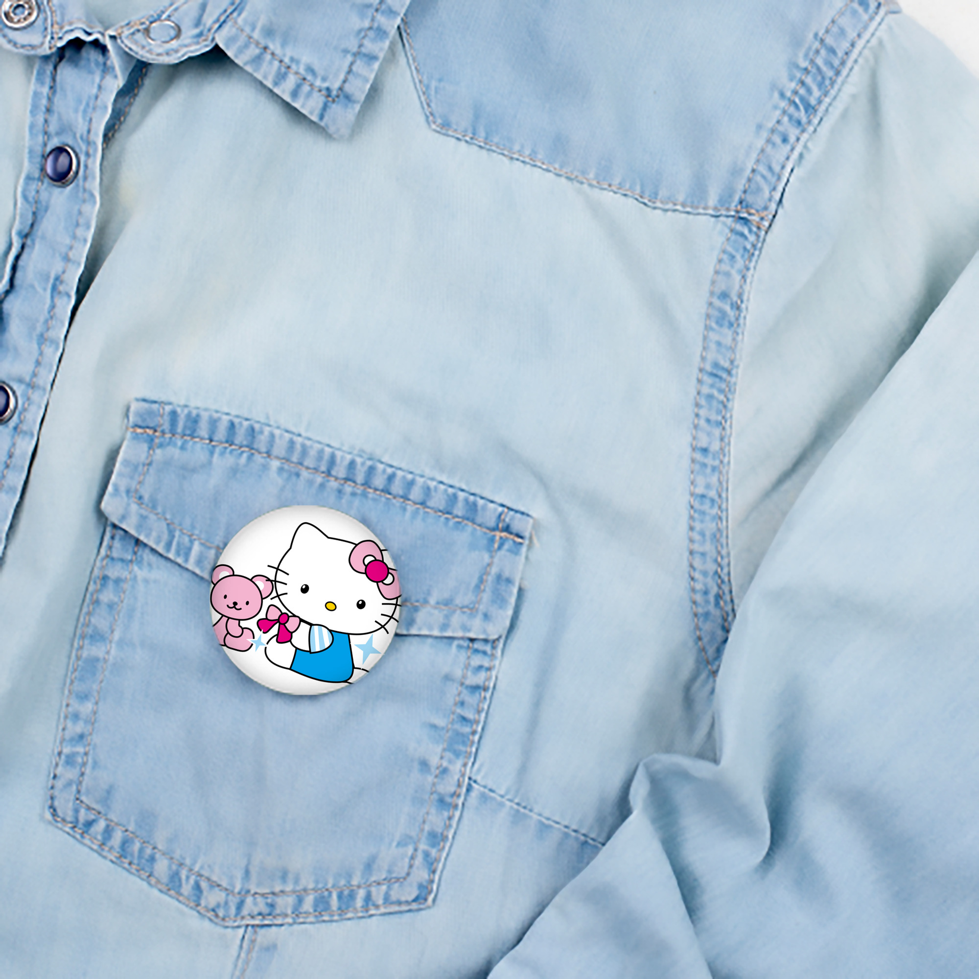 Hello Kitty ハローキティ 6cm 缶バッジ 複数セット